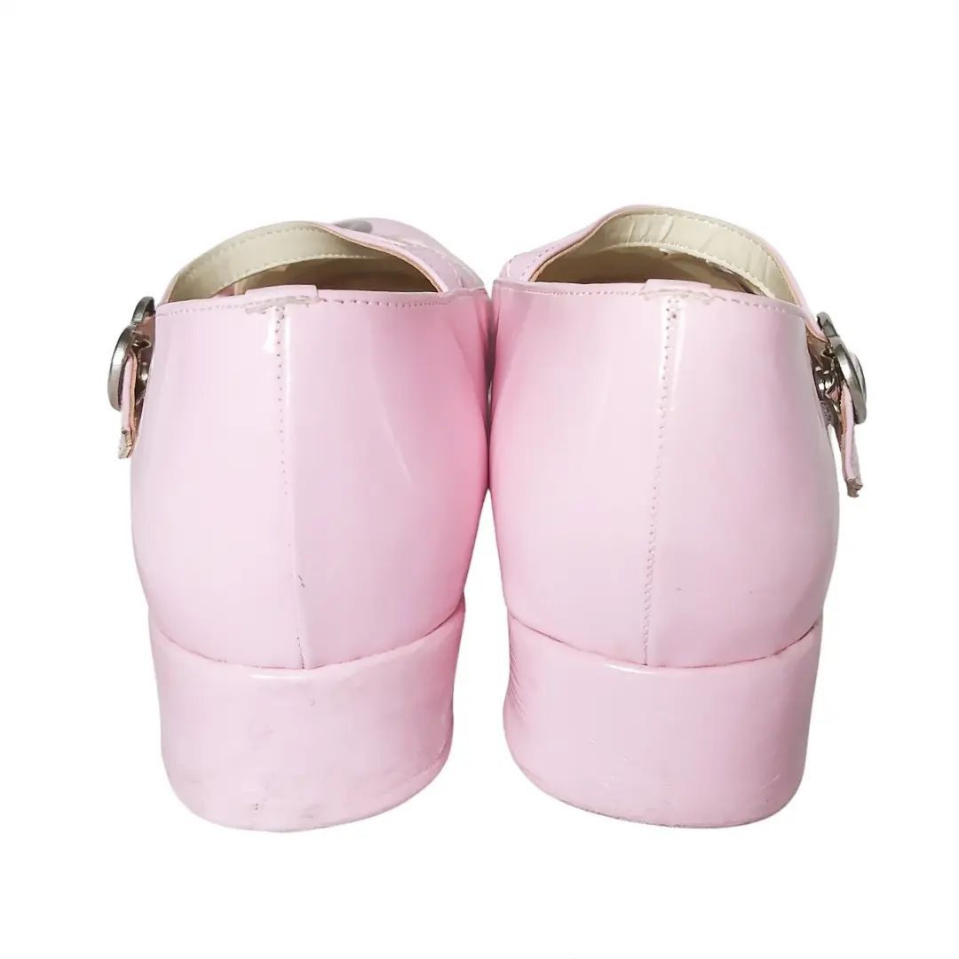 Japanese Brand Bodyline archive pink mary janes with a heart shaped buckle Size US 5 / IT 35 - 3 Thumbnail
