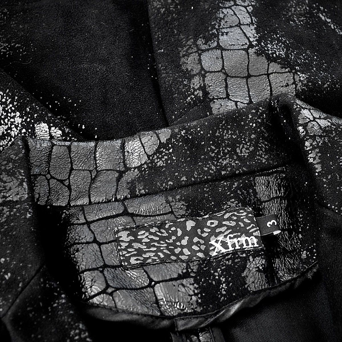 14th Addiction × Japanese Brand × Tornado Mart XFRM - Crocodile Coated Micro Suede Blazer Size US M / EU 48-50 / 2 - 7 Thumbnail