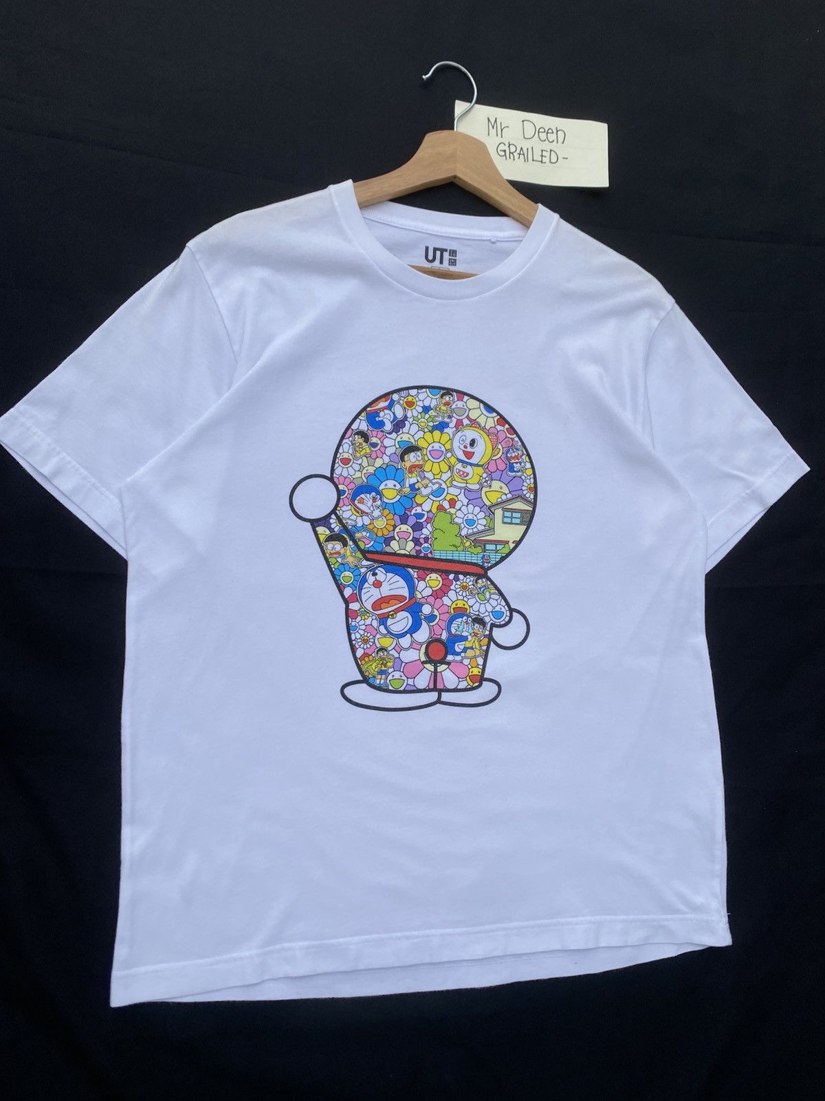 Takashi Murakami × Uniqlo Rare Uniqlo x Takashi Murakami Doraemon White Tshirt Size US L / EU 52-54 / 3 - 6 Thumbnail