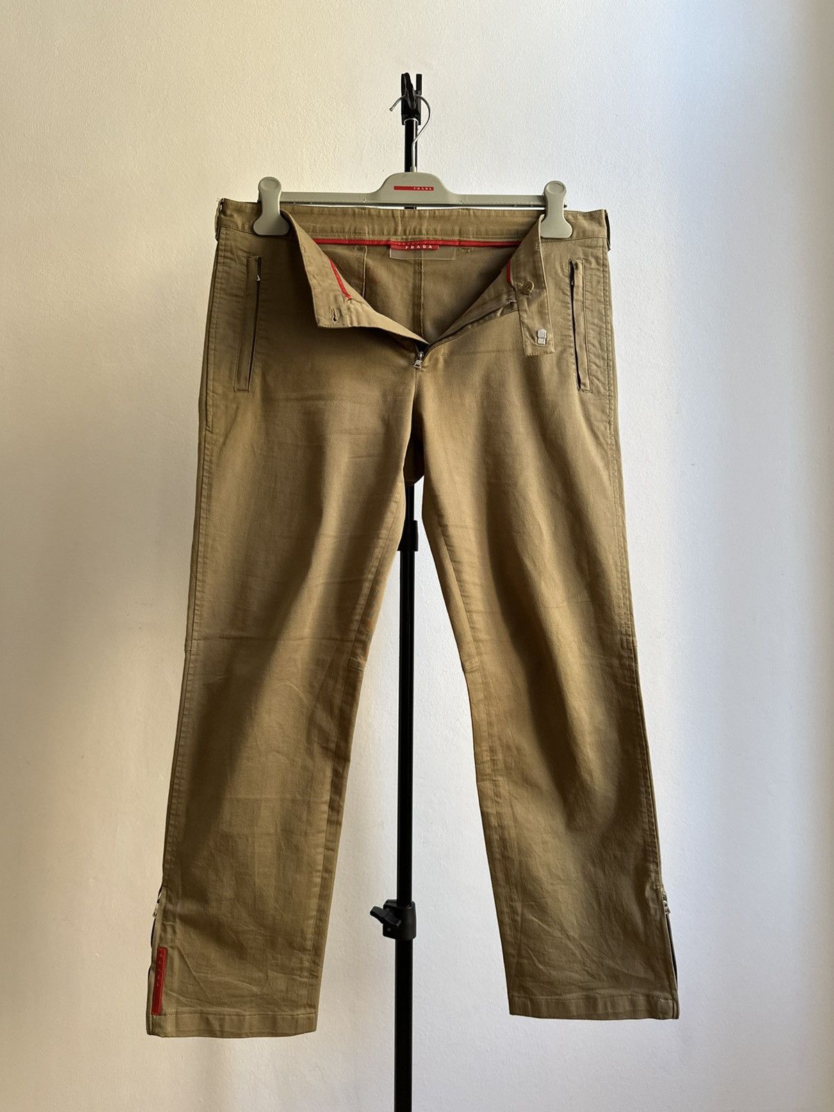 Vintage Prada Sport Collection 00s Rare Classic Zipper Pants