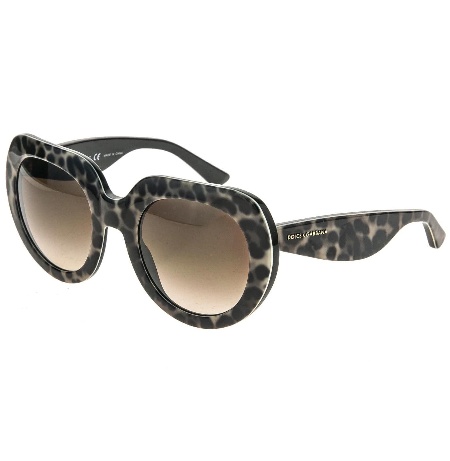Dolce & Gabbana Dolce & Gabbana DG4191P 4191 Leopard Brown Sunglasses Size ONE SIZE - 8 Thumbnail