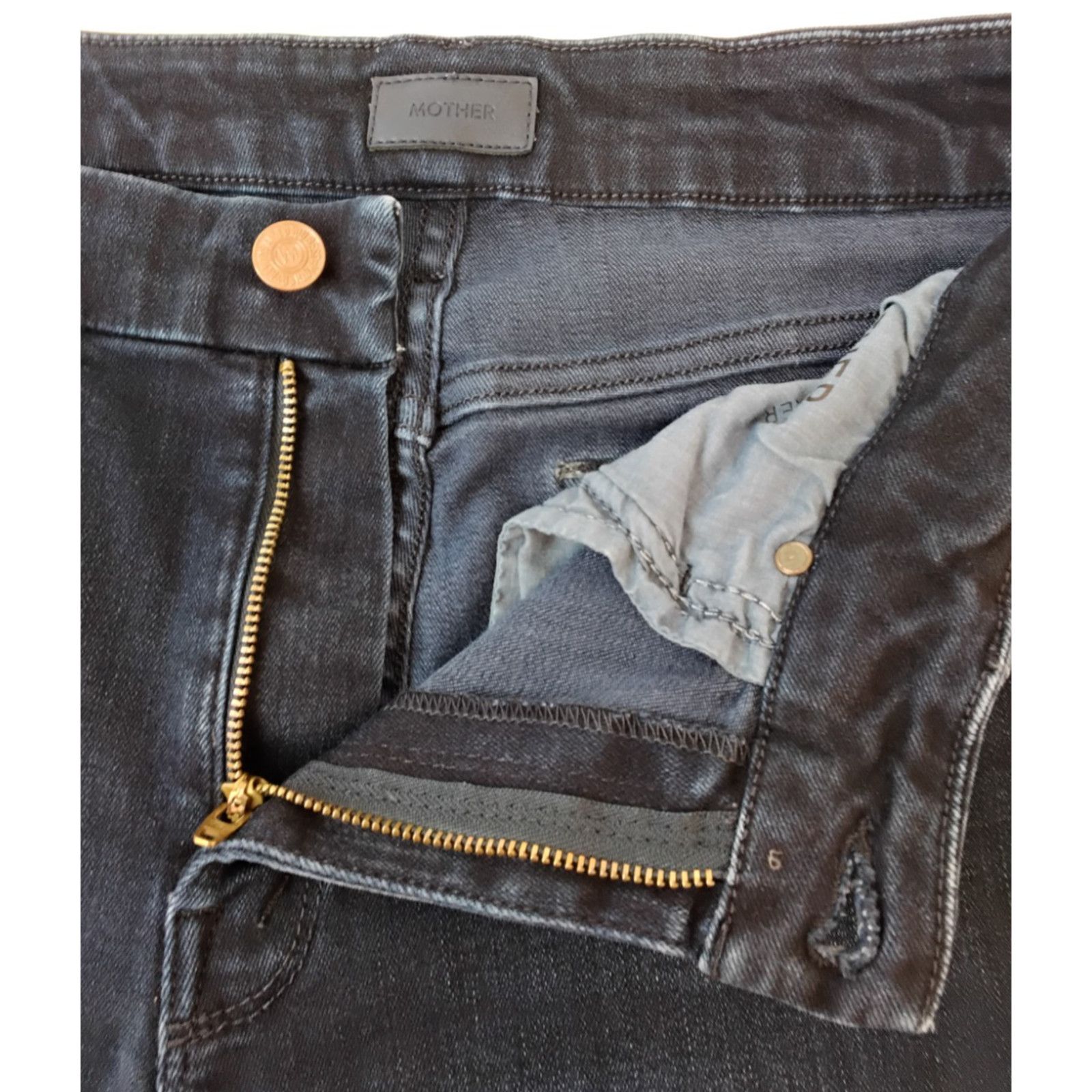 MOTHER Mother The Super Looker After Party Wash Jeans Women's 28 Size 28" / US 6 / IT 42 - 4 Thumbnail