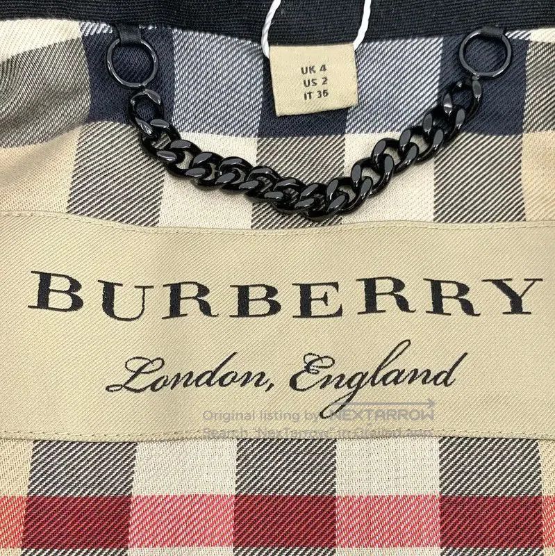 Burberry Burberry Women's Black Polyester Trench Coat. Size XS / US 0-2 / IT 36-38 - 5 Thumbnail
