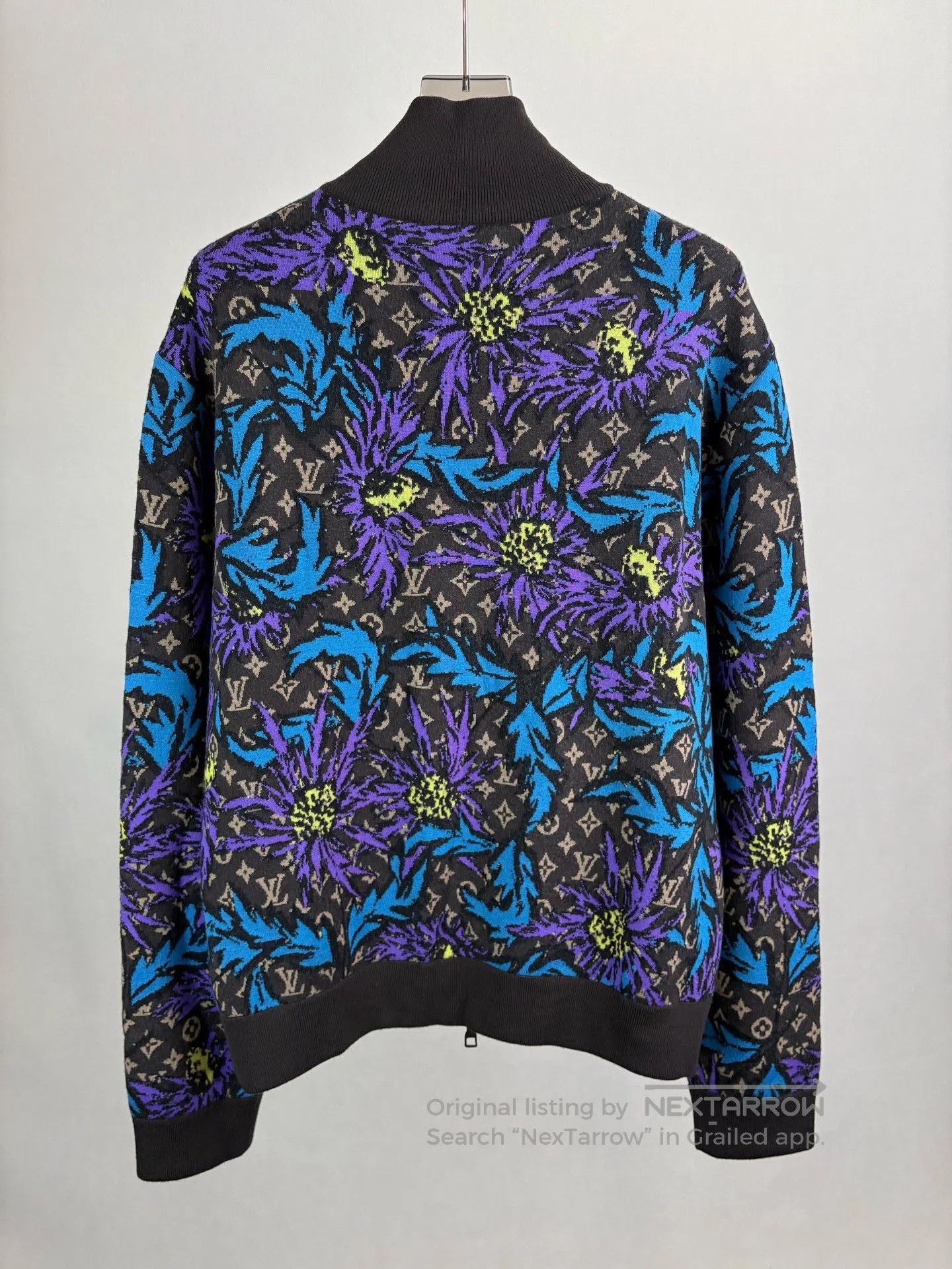 Louis Vuitton Louis Vuitton Floral Logo Zip Jacket. Size XL / US 12-14 / IT 48-50 - 2 Thumbnail