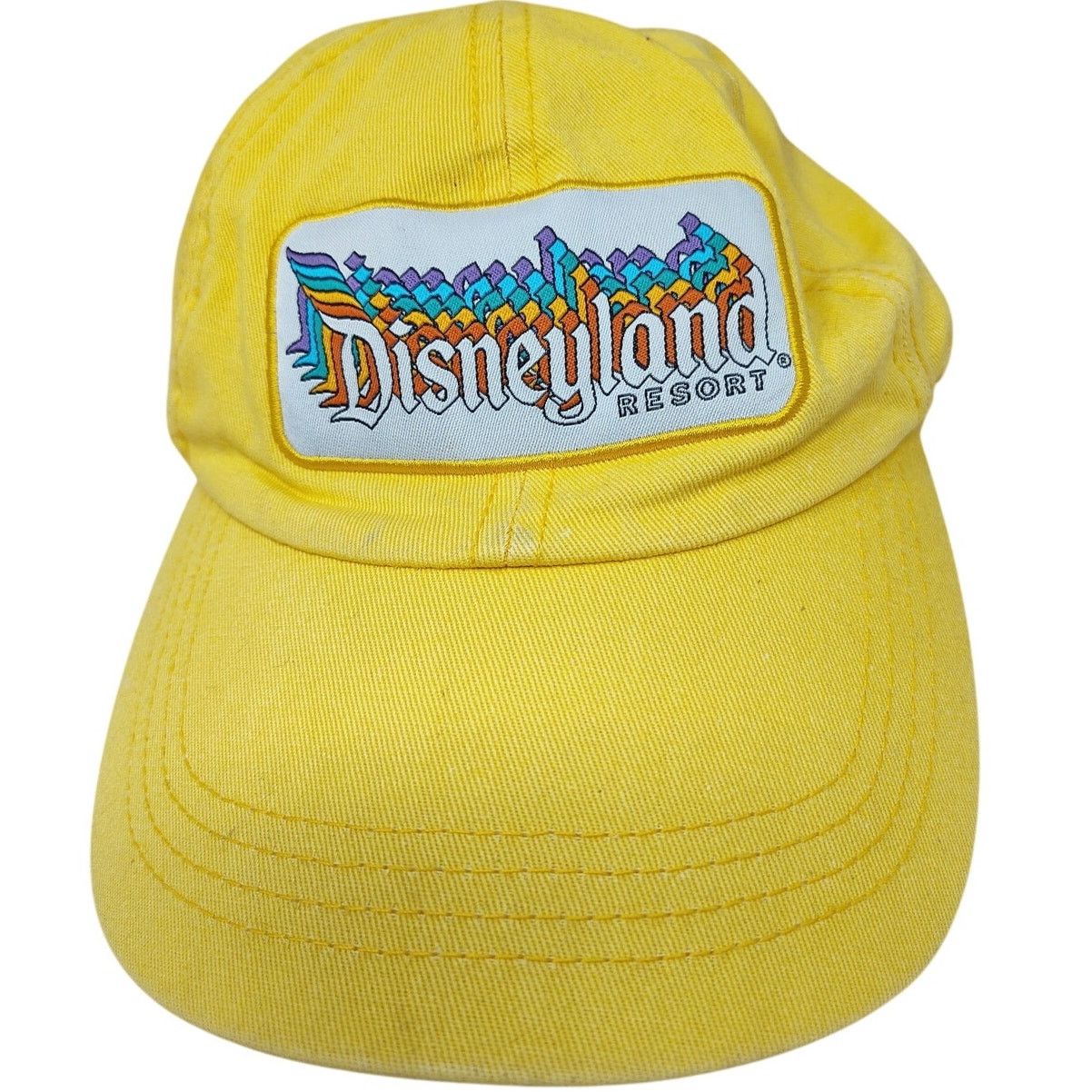 Disney Disneyland Muted Yellow Baseball Cap Well Worn & Retro Style Size ONE SIZE - 1 Thumbnail