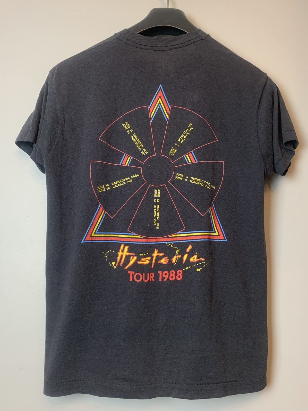 Band Tees × Def Leppard × Vintage VINTAGE 1988 DEF LEPPARD HYSTERIA RARE TEE T SHIRT Size US S / EU 44-46 / 1 - 2 Thumbnail