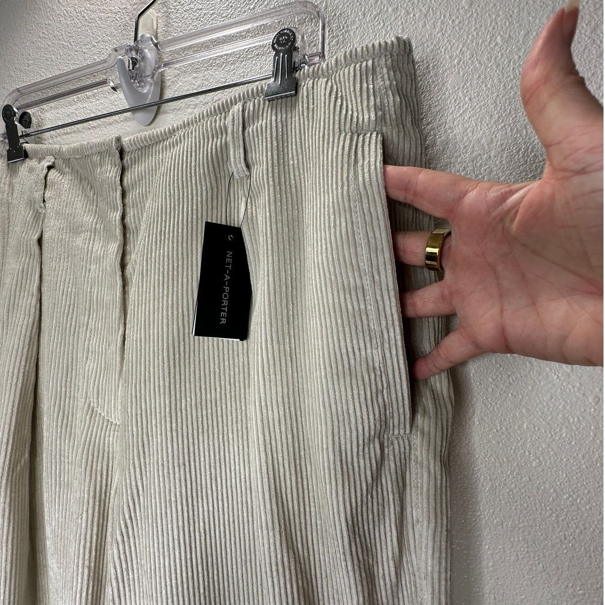Brunello Cucinelli NWT Brunello Cucinelli Beige Front Pleat Wide Corduroy Pant Size 36" / US 14 / IT 50 - 5 Thumbnail