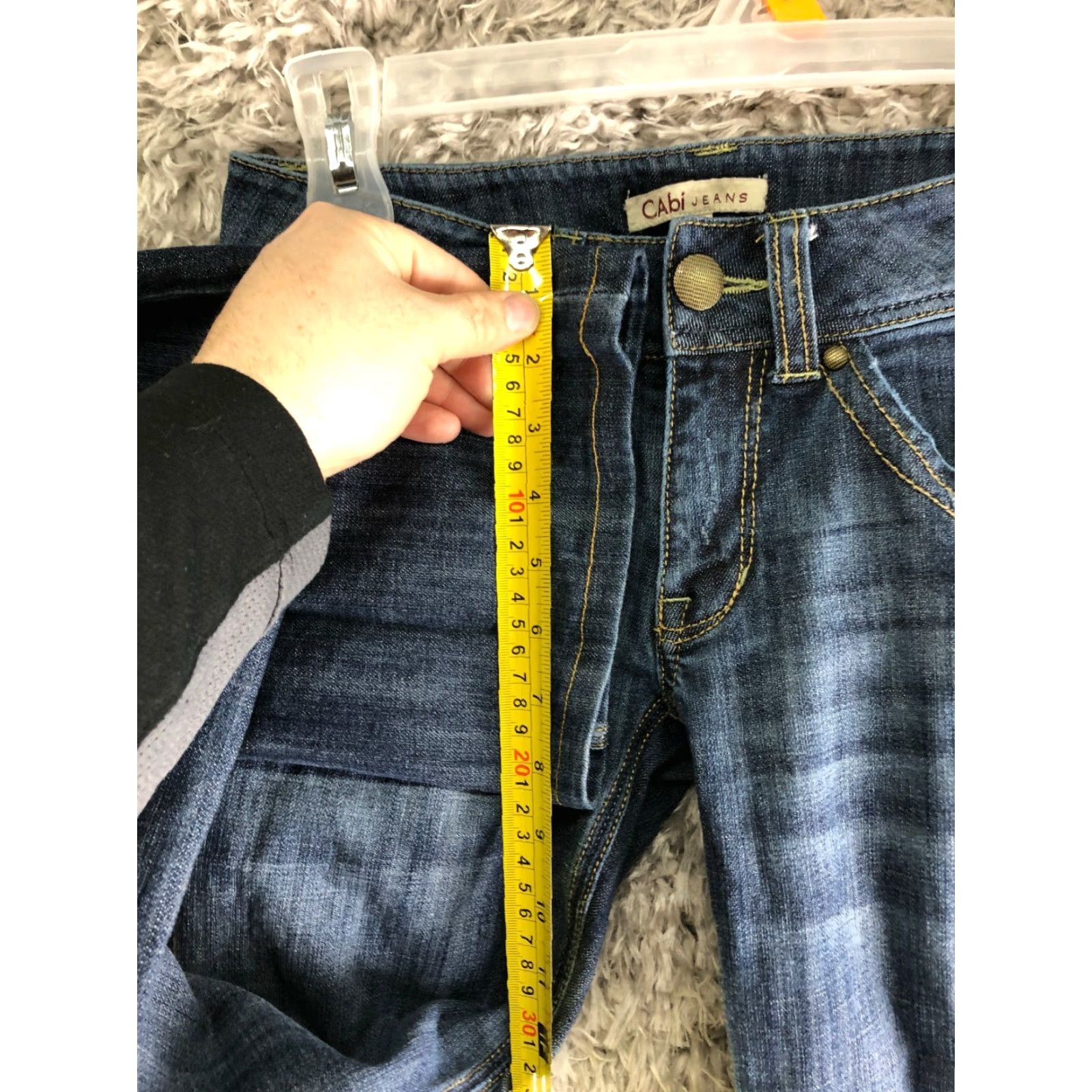 Vintage Cabi Jeans Juniors Size 0 Low Rise Mid Rise Medium Wash Blue Denim Jeans Boyfriend/Bootcut? Size 25" / US 0 / IT 36 - 4 Thumbnail