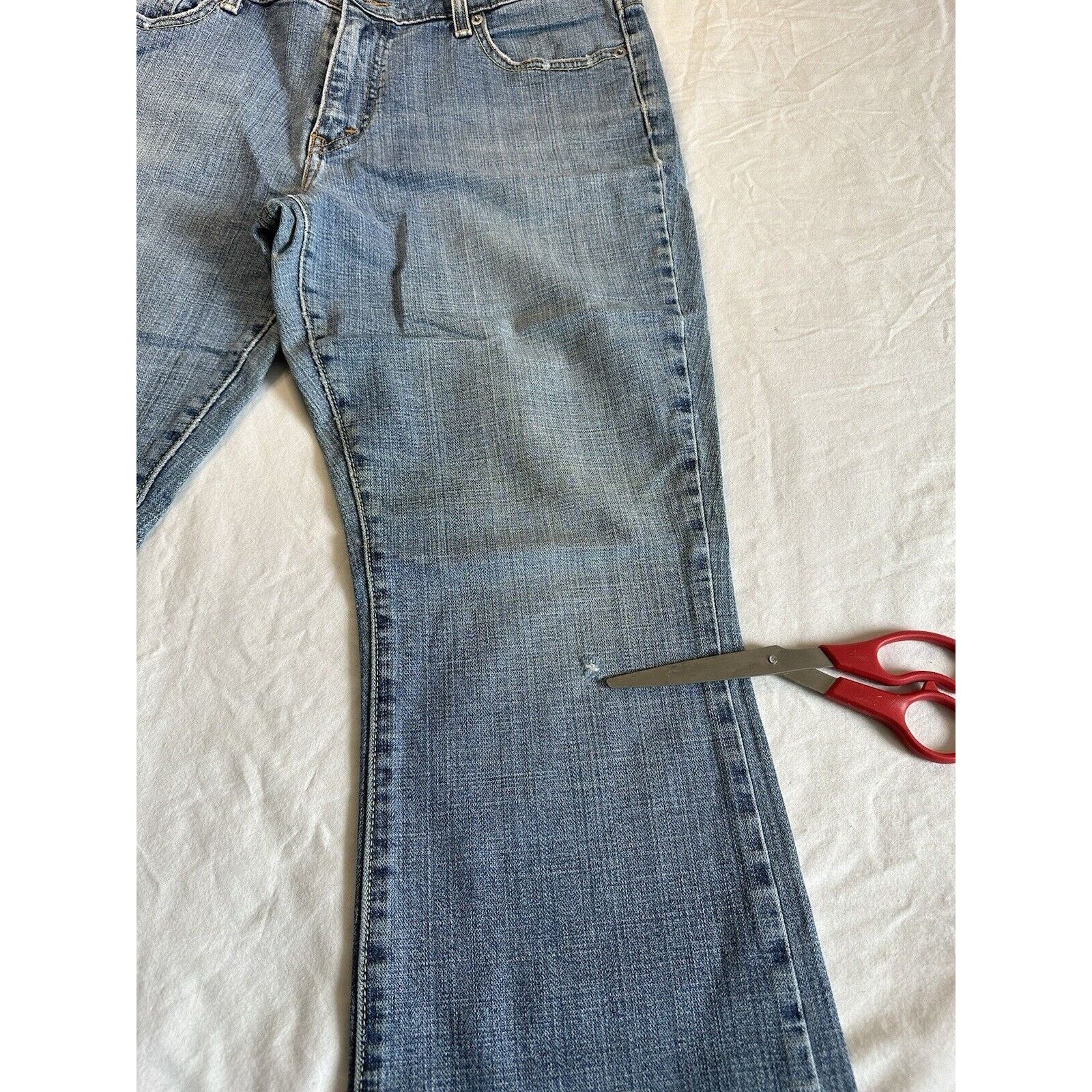 Levi's Levis 515 Boot Cut Blue Jeans Women's 12 short Normcore VTG Size 34" / US 12 / IT 48 - 11 Thumbnail