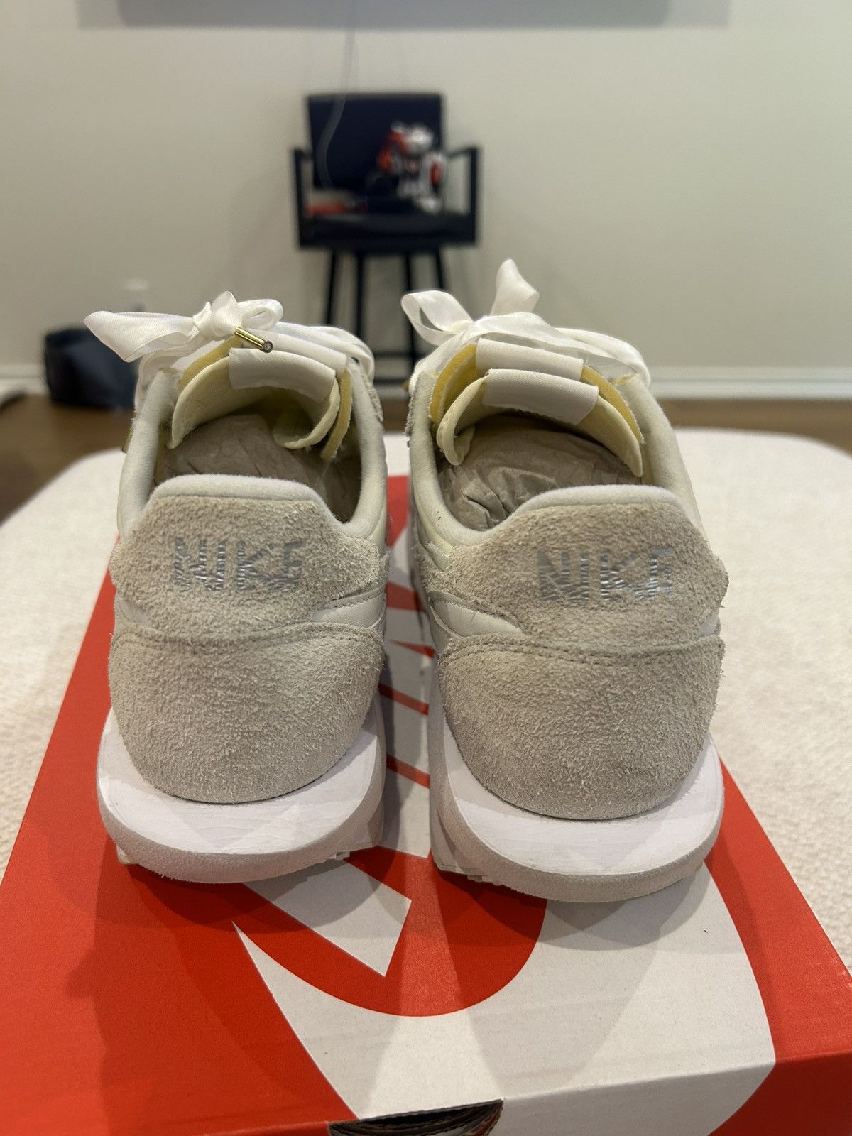 Nike Nike Sacai LD Waffle White Size US 12 / EU 45 - 3 Thumbnail