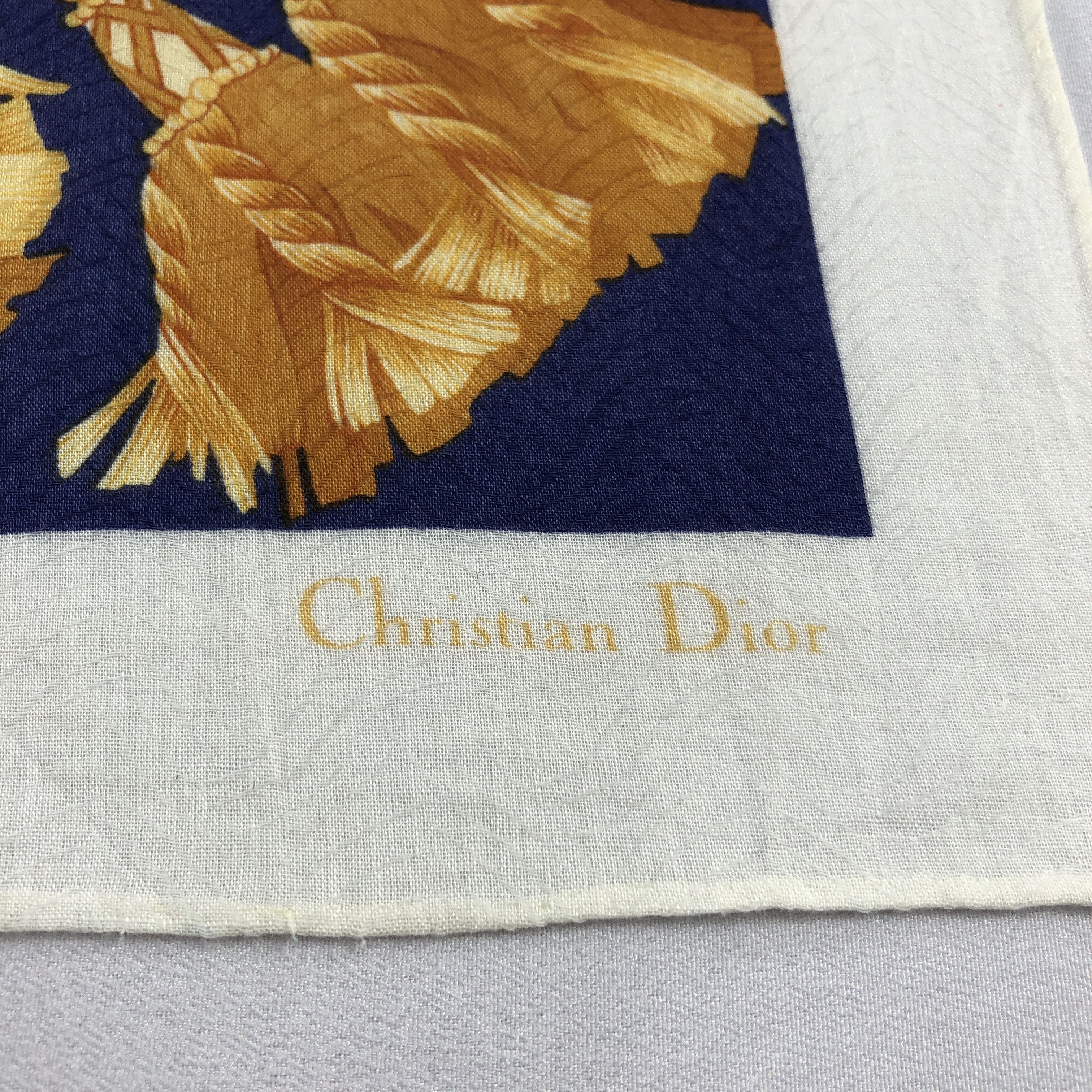 Christian Dior Monsieur Christian Dior Handkerchief Neckerchief Bandana H2840 Size ONE SIZE - 3 Thumbnail