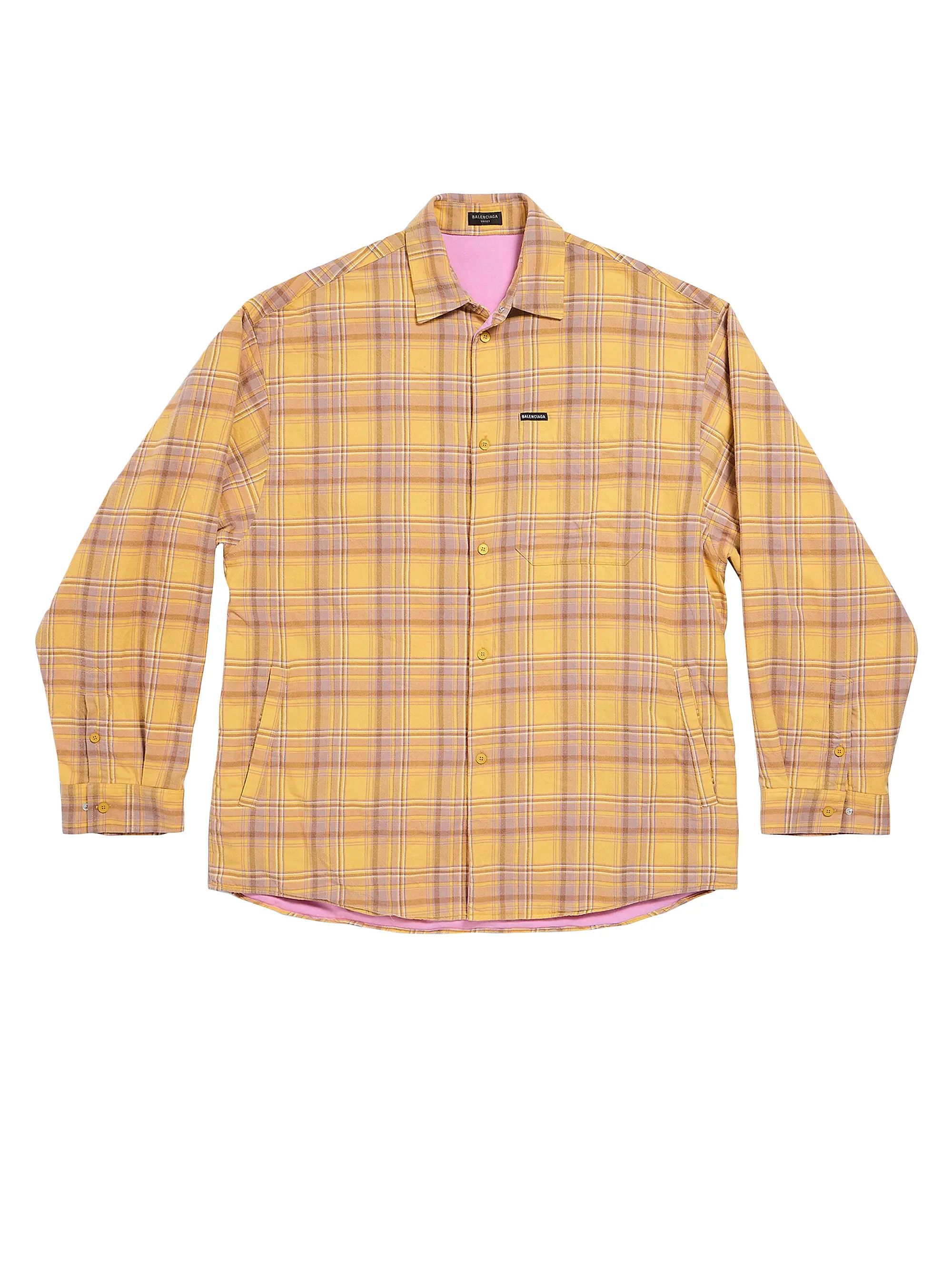 Balenciaga o1tr1nto0825 Lined Shirt Oversized in Multicolor Size US S / EU 44-46 / 1 - 1 Thumbnail