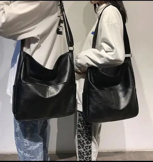 Japanese Brand Fashion y2k pu leather shoulder messenger bag vintage Size ONE SIZE - 6 Thumbnail