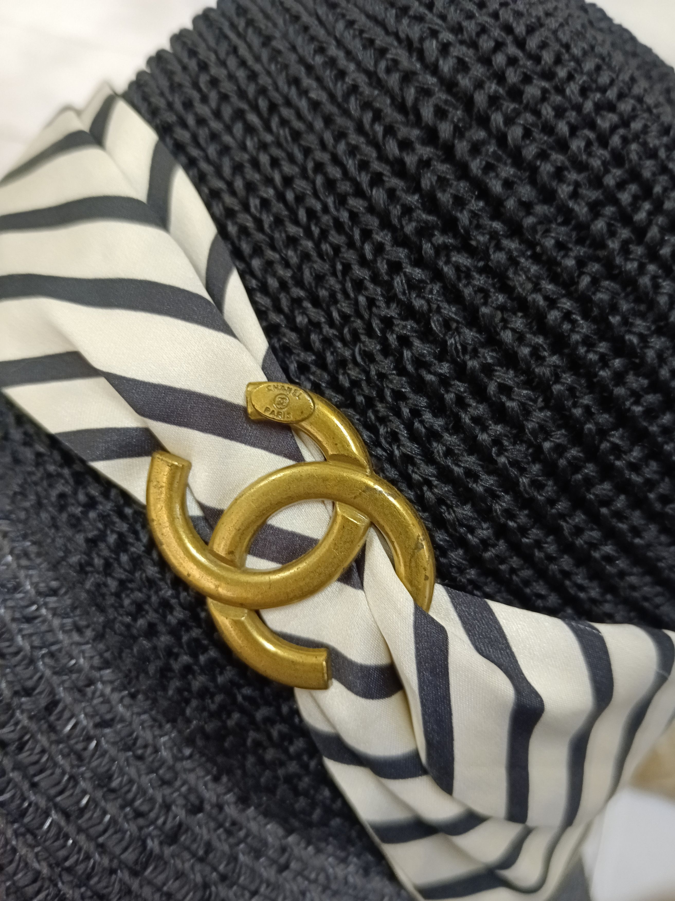 Chanel Chanel Authentic Wide-Brim Straw Hat(SIZE 56cm) Size ONE SIZE - 6 Thumbnail