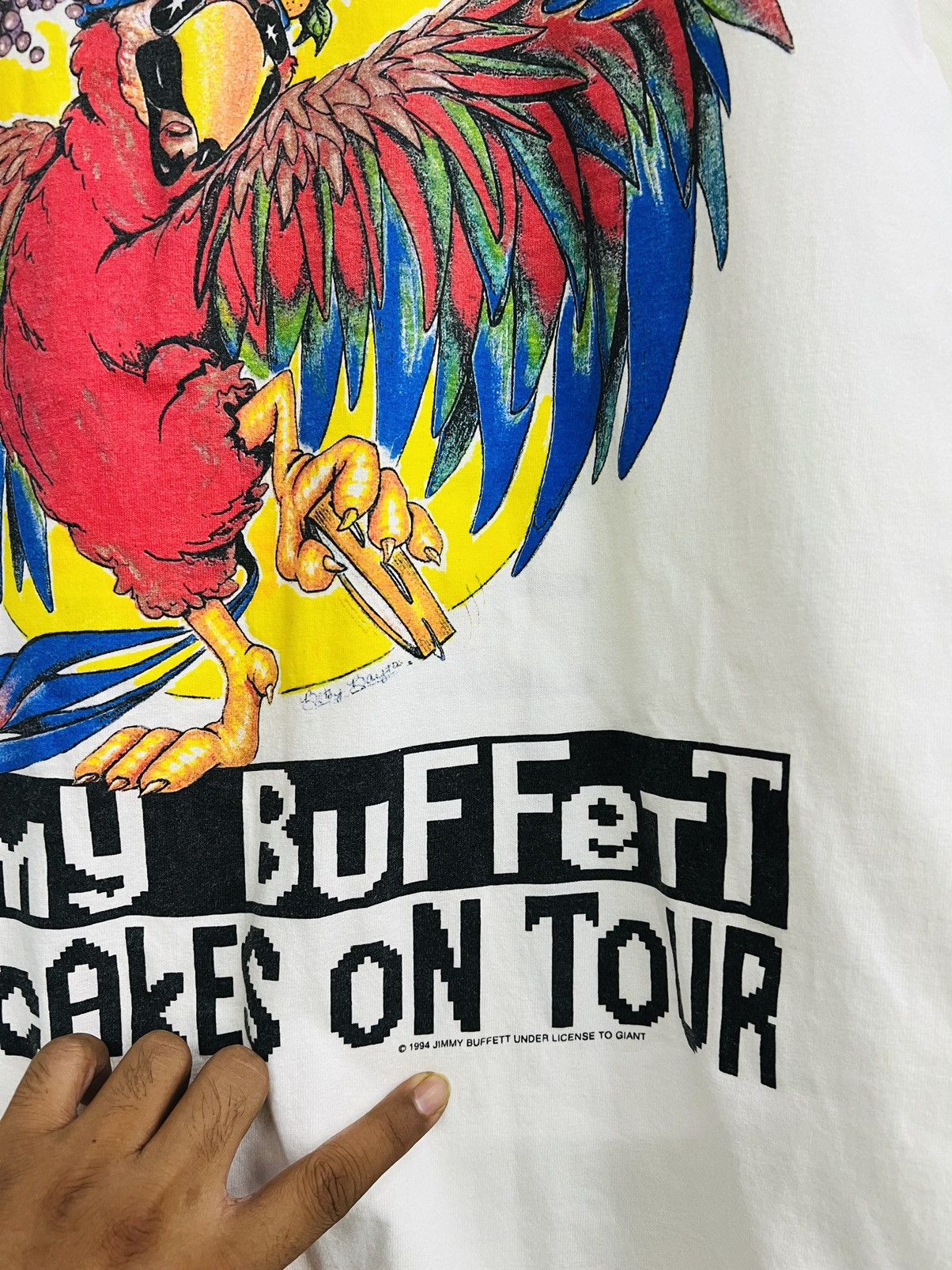Band Tees × Giant × Vintage VINTAGE JIMMY BUFFET 1994 FRUITCAKES ON TOUR TEE Size US XL / EU 56 / 4 - 5 Thumbnail