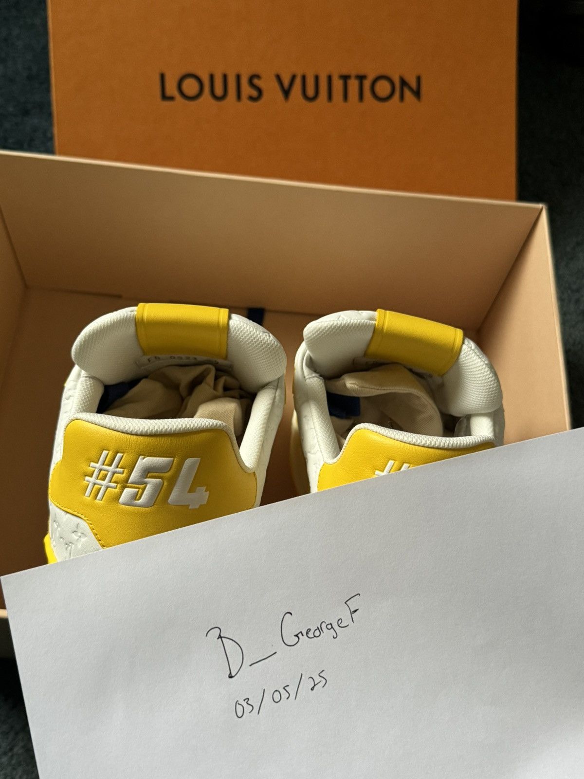 Louis Vuitton Louis Vuitton Trainer White Yellow Monogram Size US 10 / EU 43 - 13 Thumbnail