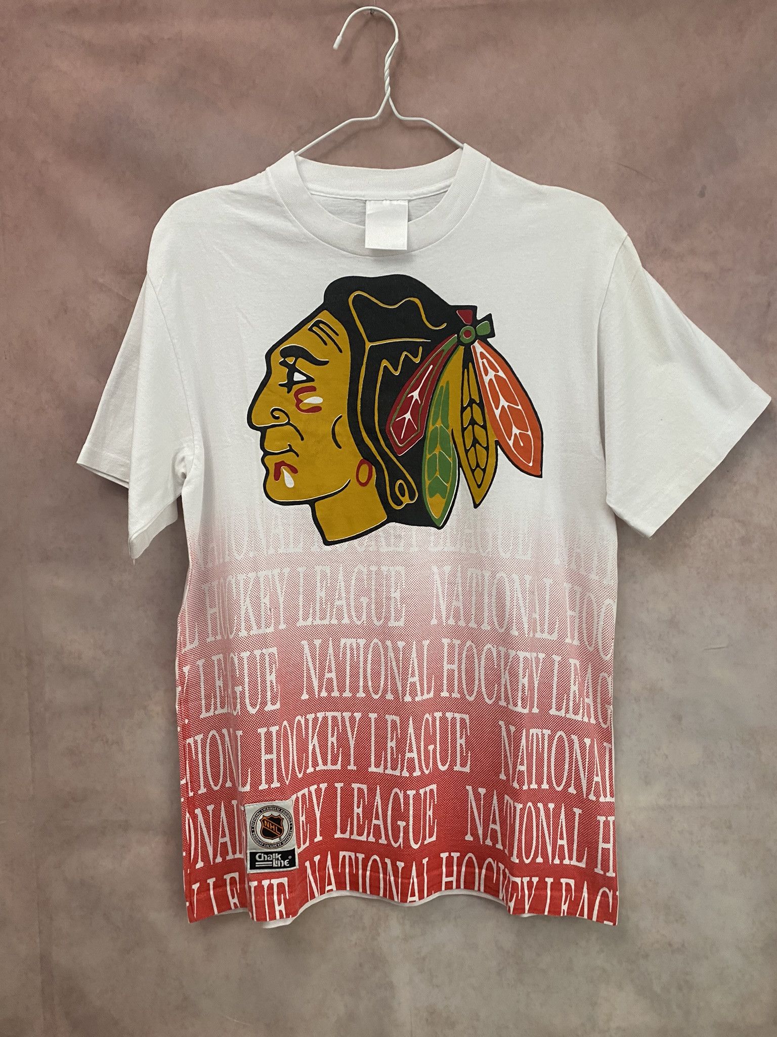 NHL NHL Chicago Blackhawks National Hockey League T-Shirt 80-90s Size US L / EU 52-54 / 3 - 1 Thumbnail