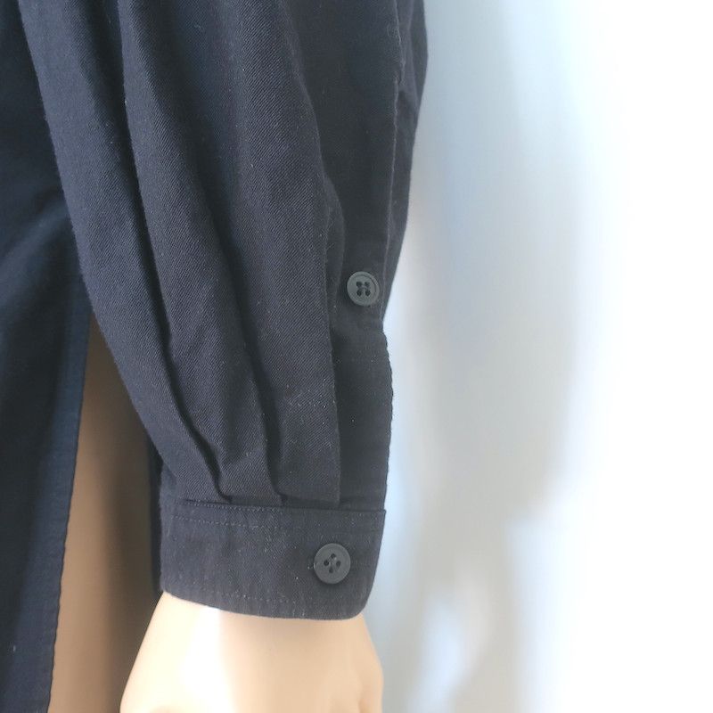 Yohji Yamamoto Yohji Yamamoto Pour Homme Long Staff Shirt Black Size 3 Size US L / EU 52-54 / 3 - 5 Thumbnail
