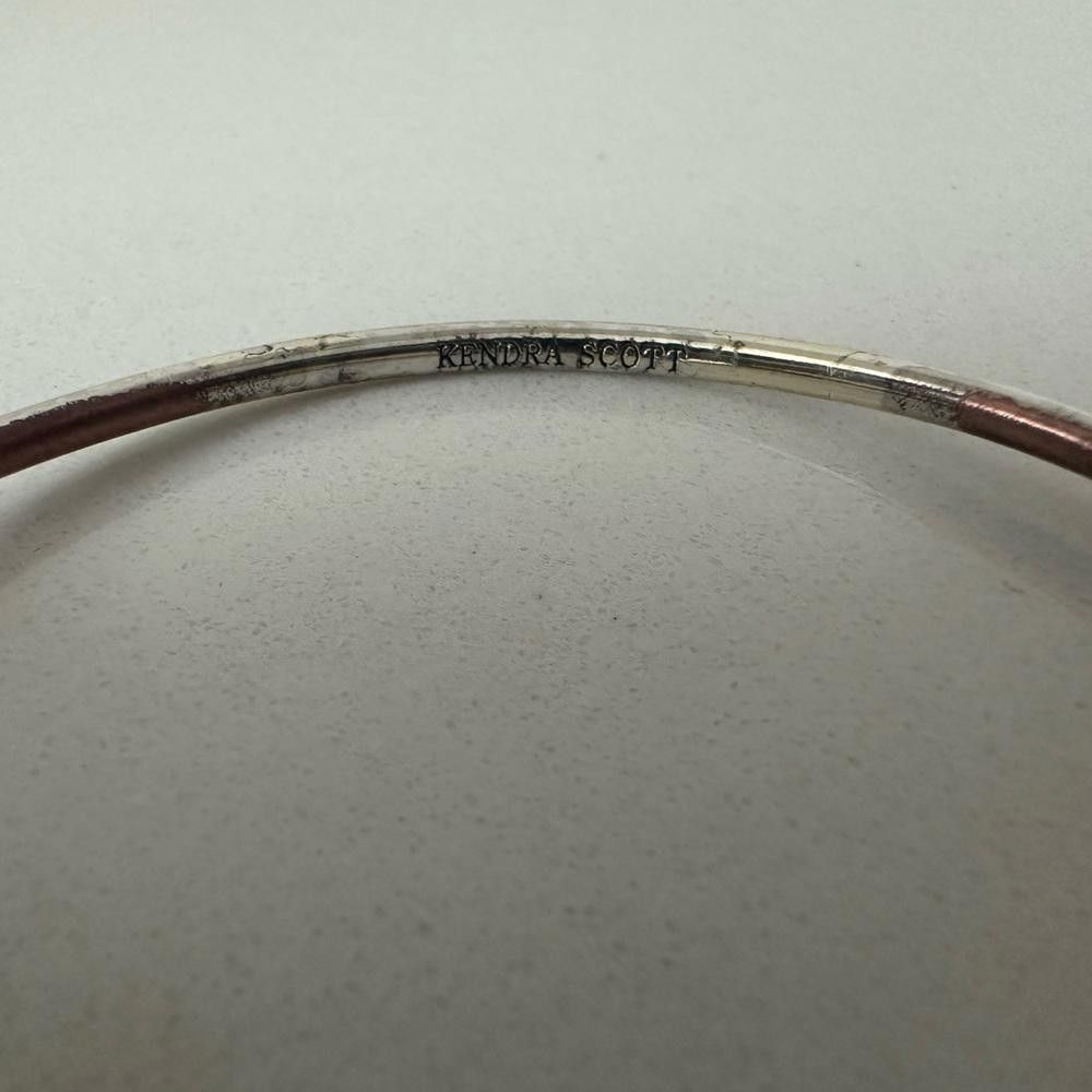 Designer Kendra Scott Andy Bracelet Ivory Mother of Pearl Gold Cuff Size ONE SIZE - 3 Thumbnail