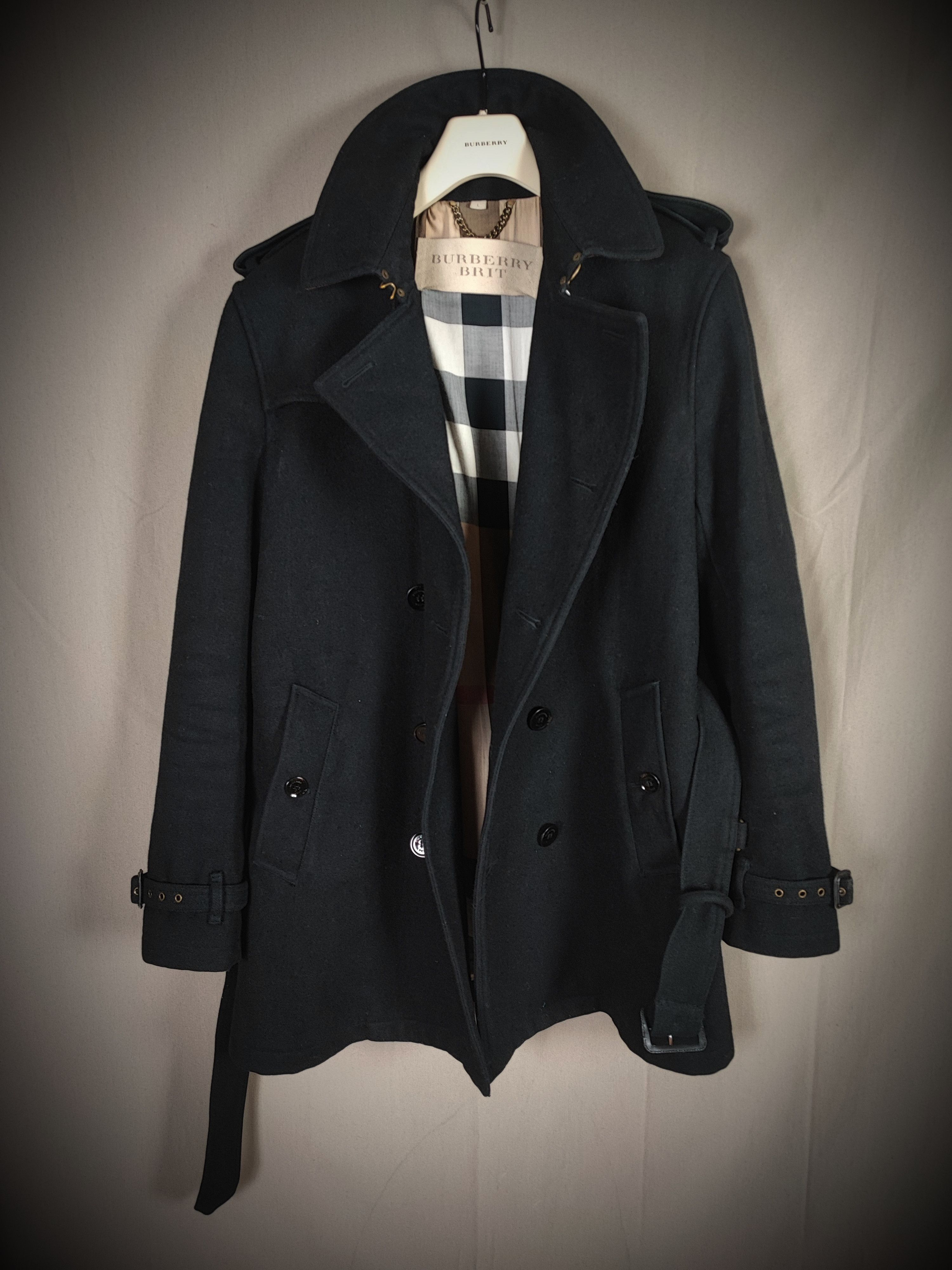 Burberry 🔥 Burberry Trench-coat Wool Size L🔥 Size US L / EU 52-54 / 3 - 6 Thumbnail