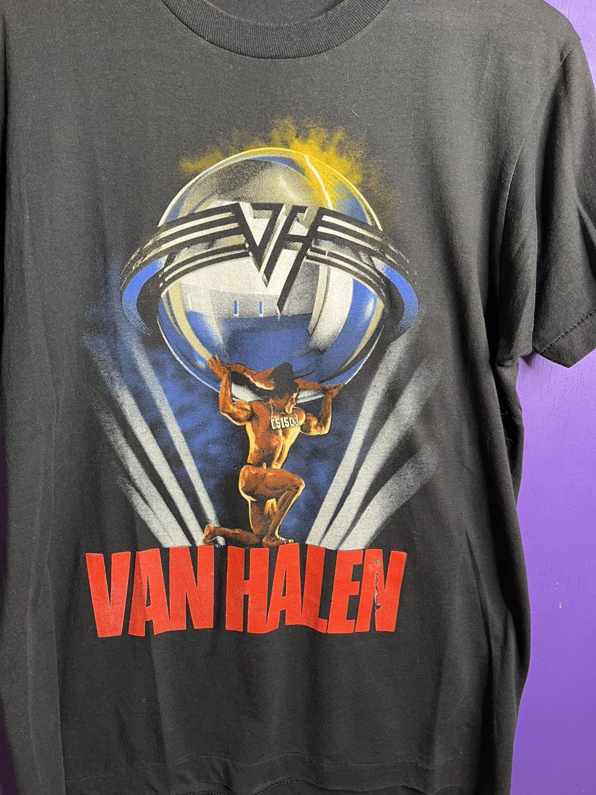 Band Tees × Vintage Vintage 1986 Van Halen 5150 USA tour t-shirt Size US L / EU 52-54 / 3 - 3 Thumbnail