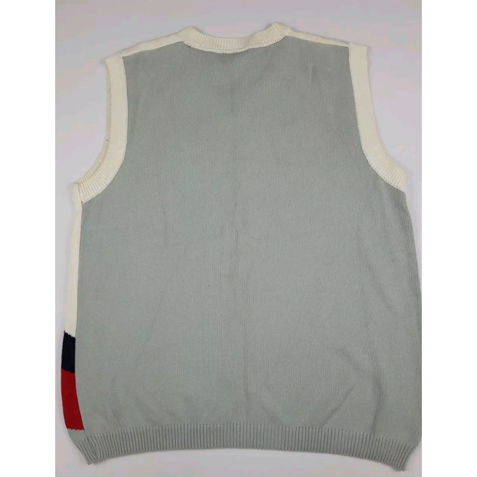 Fubu VINTAGE FUBU Tennis Knit Sweater Vest Stripe Sport Cotton Blend XL Men Size US XL / EU 56 / 4 - 6 Thumbnail