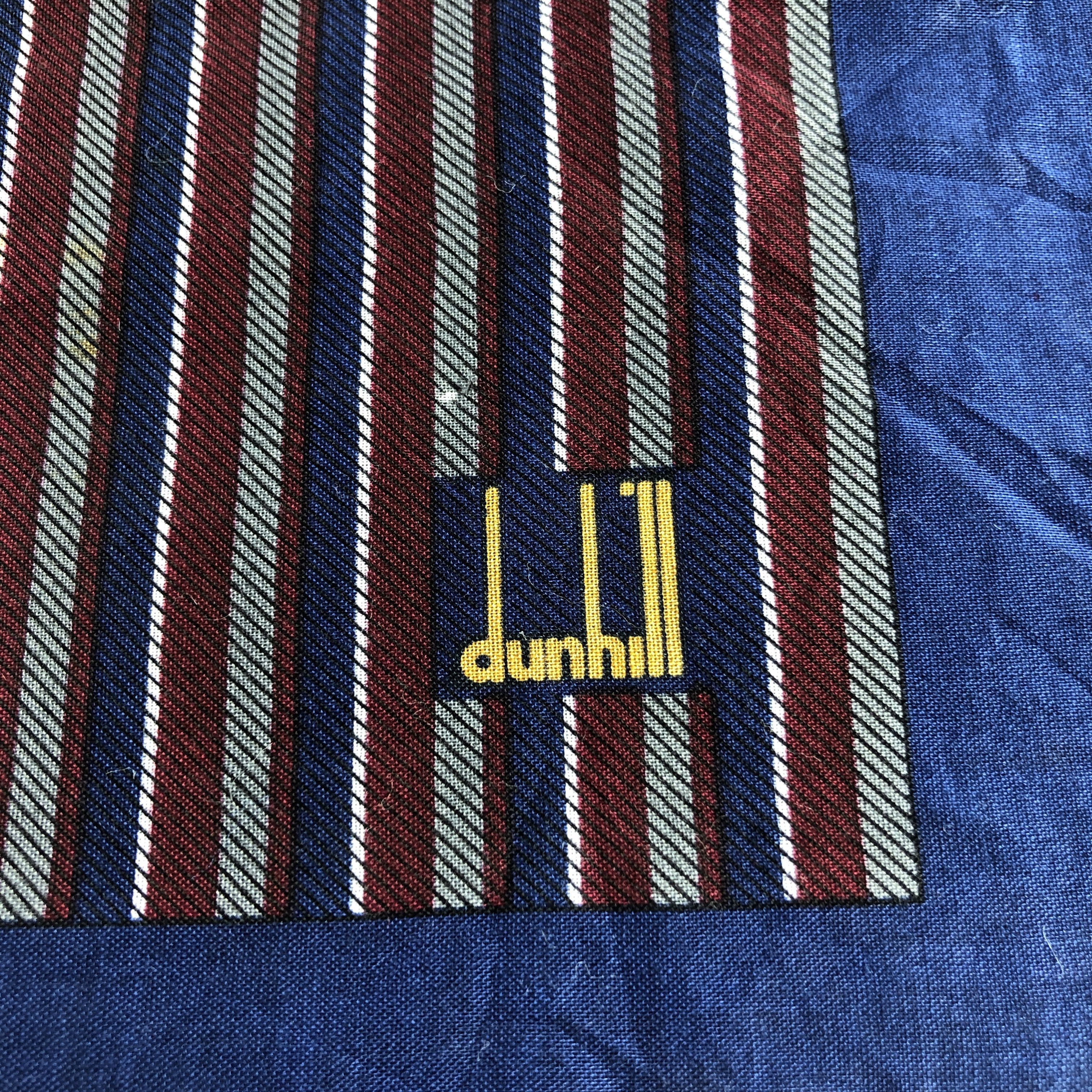 Alfred Dunhill × Vintage Dunhill Handkerchief Neckerchief Bandana H2478 Size ONE SIZE - 4 Thumbnail