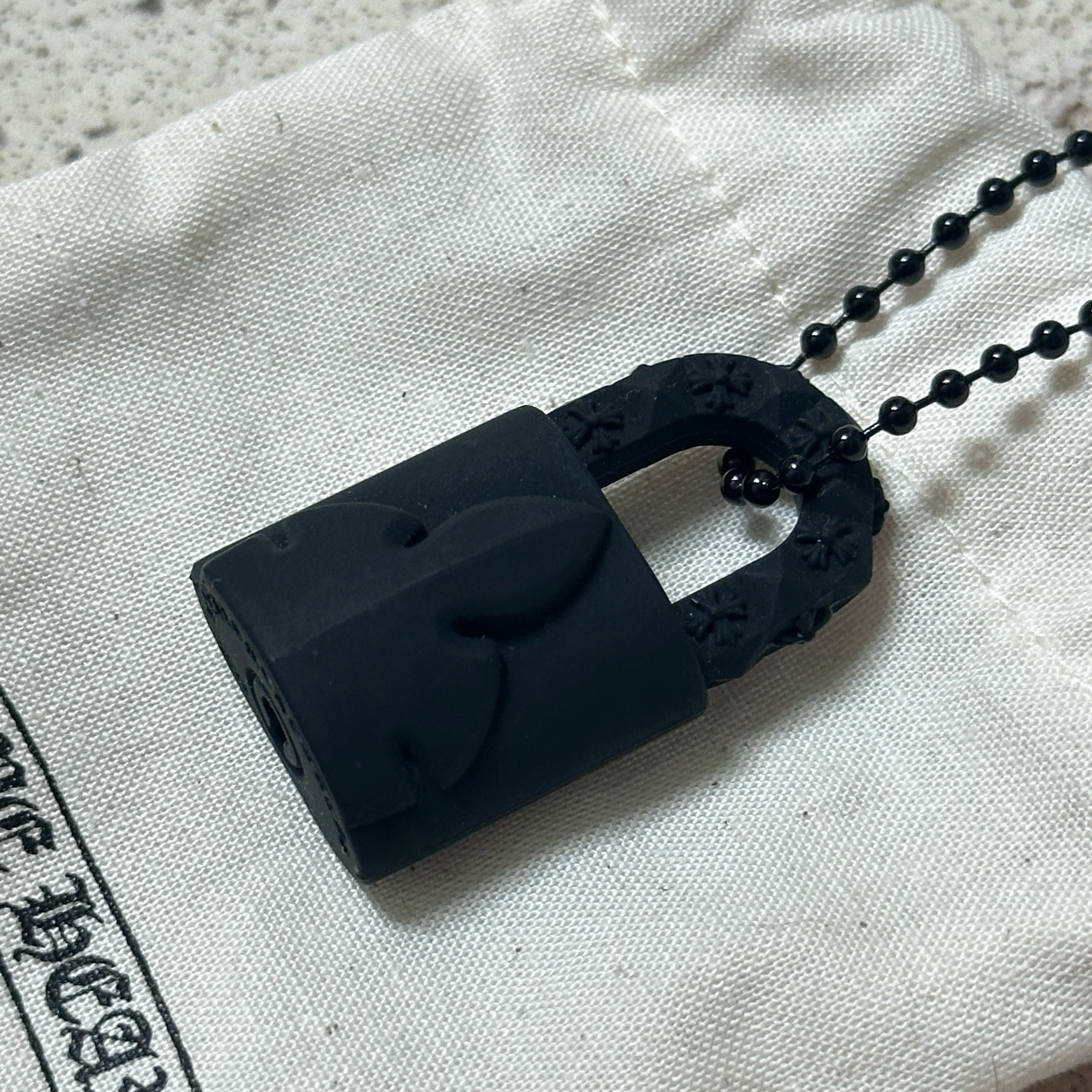 Chrome Hearts CHROME HEARTS SILICHROME SILICONE PADLOCK NECKLACE Size ONE SIZE - 3 Thumbnail