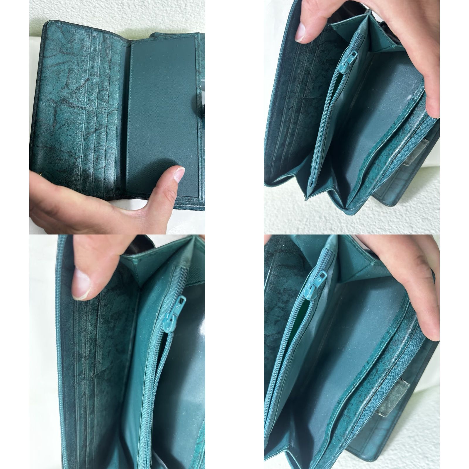 Vintage VINTAGE Buxton Wallet Women Leather Bifold Cardholder Coin Green 7.5x3.5x1 Womens Green Leather Wallet Bifold Buxton 90s? Size ONE SIZE - 9 Thumbnail