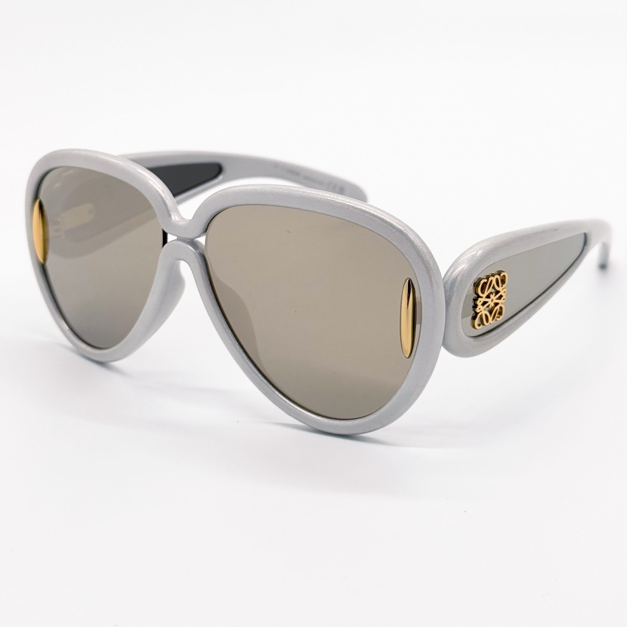 Loewe NEW LOEWE SUNGLASSES LW40132I 24C GRAY MASK UNISEX EYEWEAR L Size ONE SIZE - 3 Thumbnail