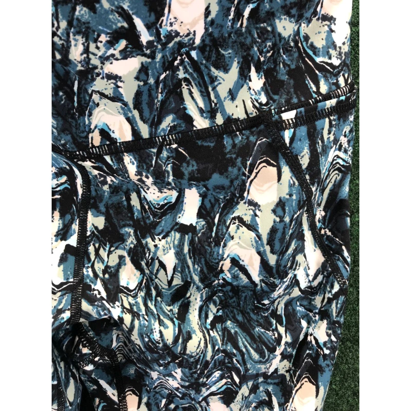 Sweaty Betty Sweaty Betty Power Yoga Leggings Women Size S Multicolor Blue Marble - Activewear, Gym & Running Size 28" / US 6 / IT 42 - 2 Thumbnail