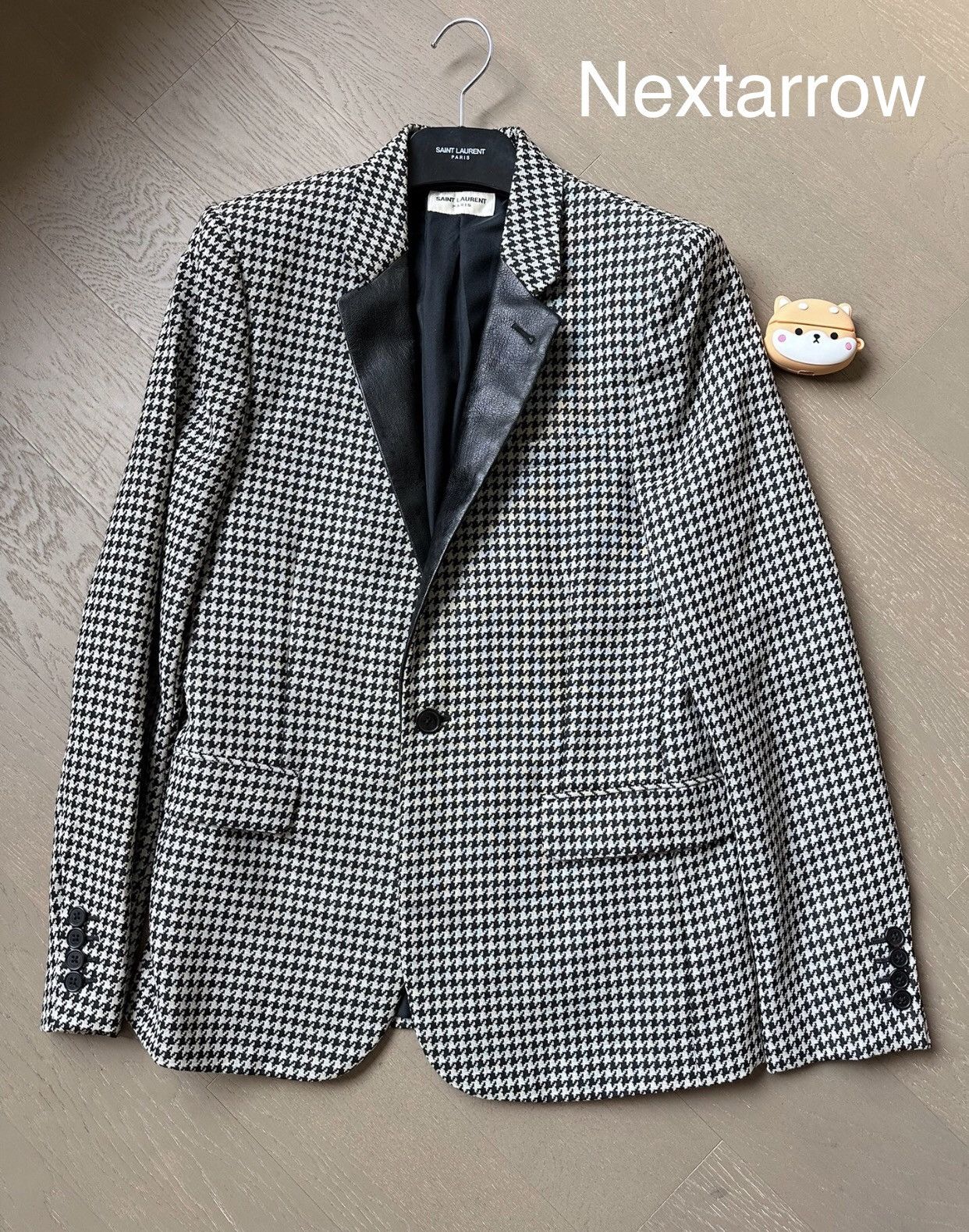 Saint Laurent Paris × Yves Saint Laurent Saint Laurent slp houndstooth suit 2409-Nextarrow Size 46S - 1 Thumbnail