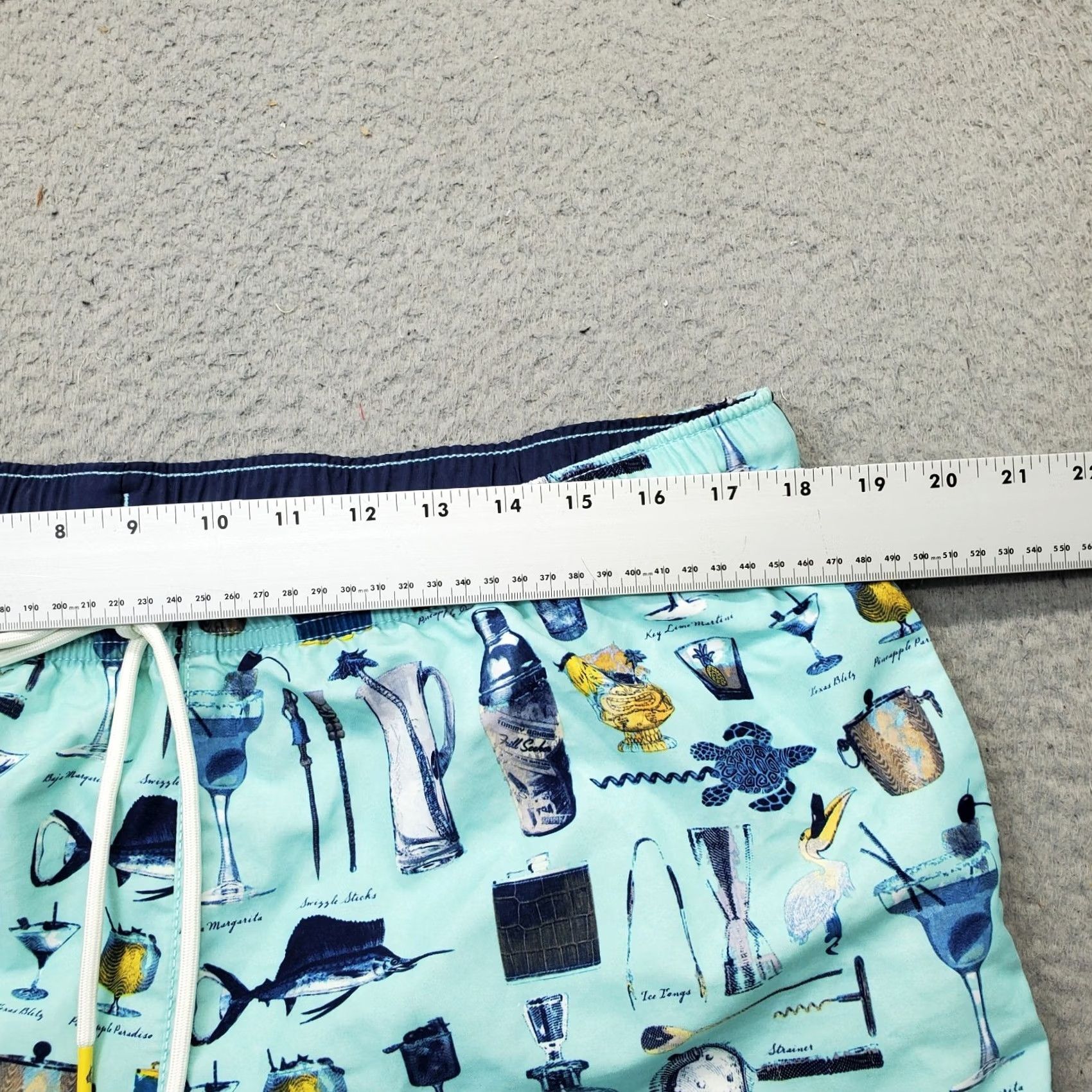 Tommy Bahama Tommy Bahama Swim Trunks Mens XL Multi Aloha Cocktail Bar Print Drawstring Shorts Size US 36 / EU 52 - 5 Thumbnail