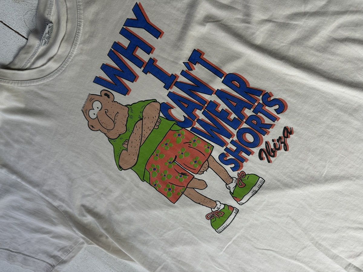 Vintage HUMOR 🚨 WHY I CAN’T WEAR SHORTS BIG LOGO BOXY VNTG TEE Size US L / EU 52-54 / 3 - 6 Thumbnail