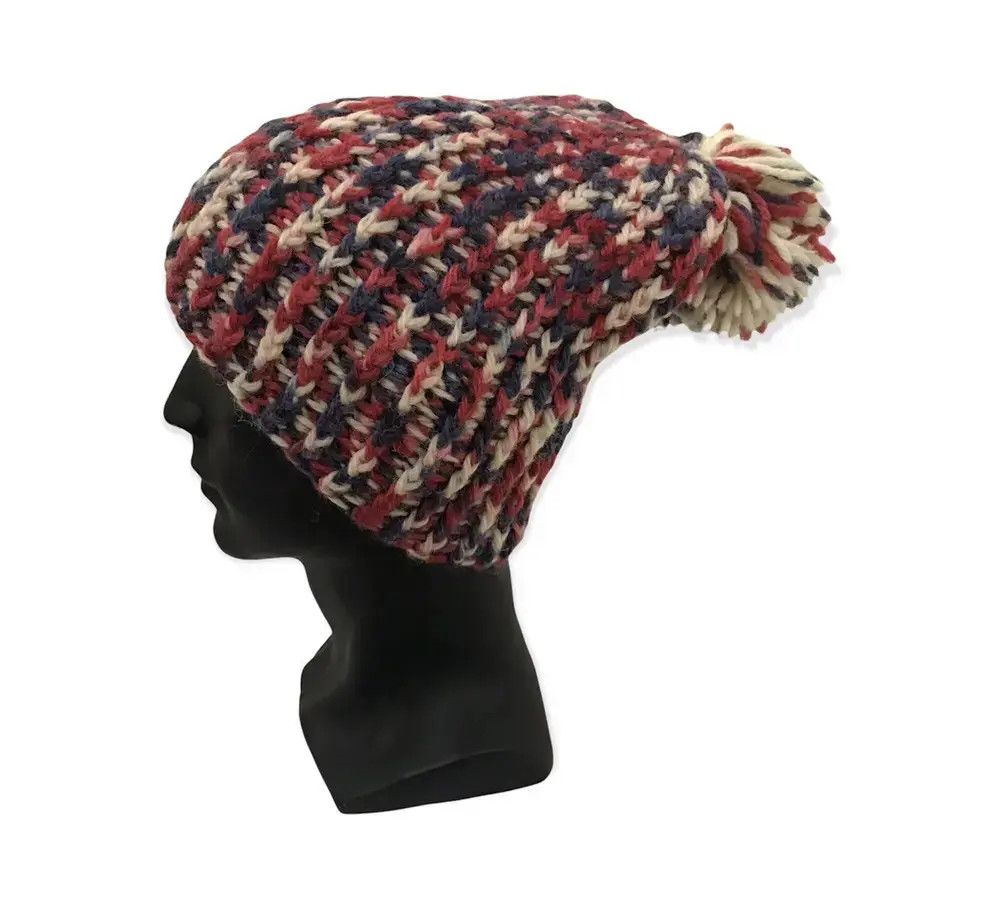 Japanese Brand Japanese Brand Knit Design Beanie Hat Size ONE SIZE - 1 Thumbnail