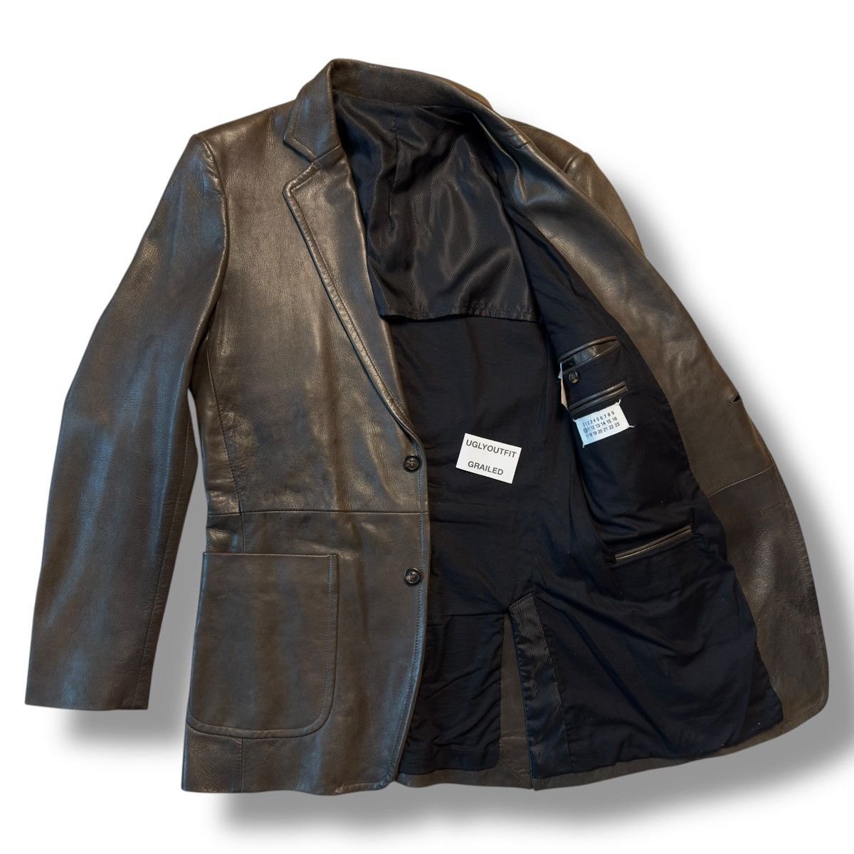 Maison Margiela AW2005 Maison Margiela Leather Blazer Jacket Size US M / EU 48-50 / 2 - 13 Thumbnail