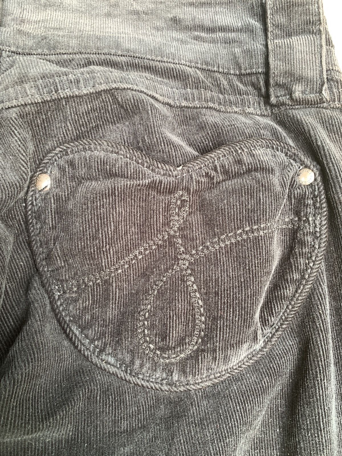Juicy Couture × Juicy Couture Jeans The Kate by Juicy Couture Black Lovey Pocket Corduroy Pants Size 29" - 8 Thumbnail