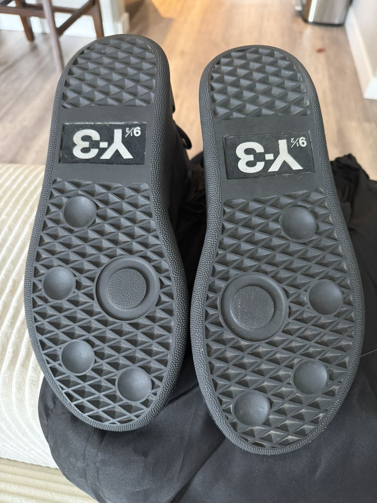Yohji Yamamoto Y-3 Kasabaru Leather Black EF2559 FW19 Yohji Yamamot Size US 10 / EU 43 - 3 Thumbnail