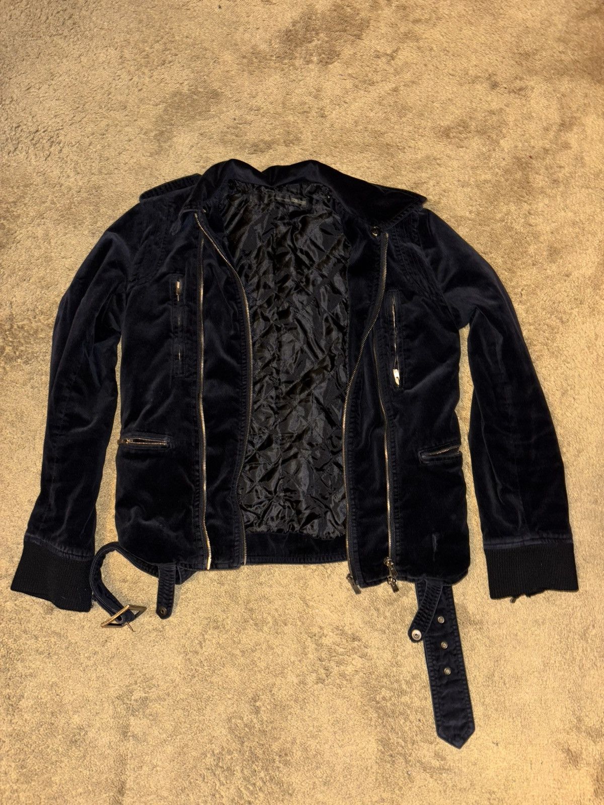 Schlussel Schlussel velvet cropped jacket Size US S / EU 44-46 / 1 - 5 Thumbnail