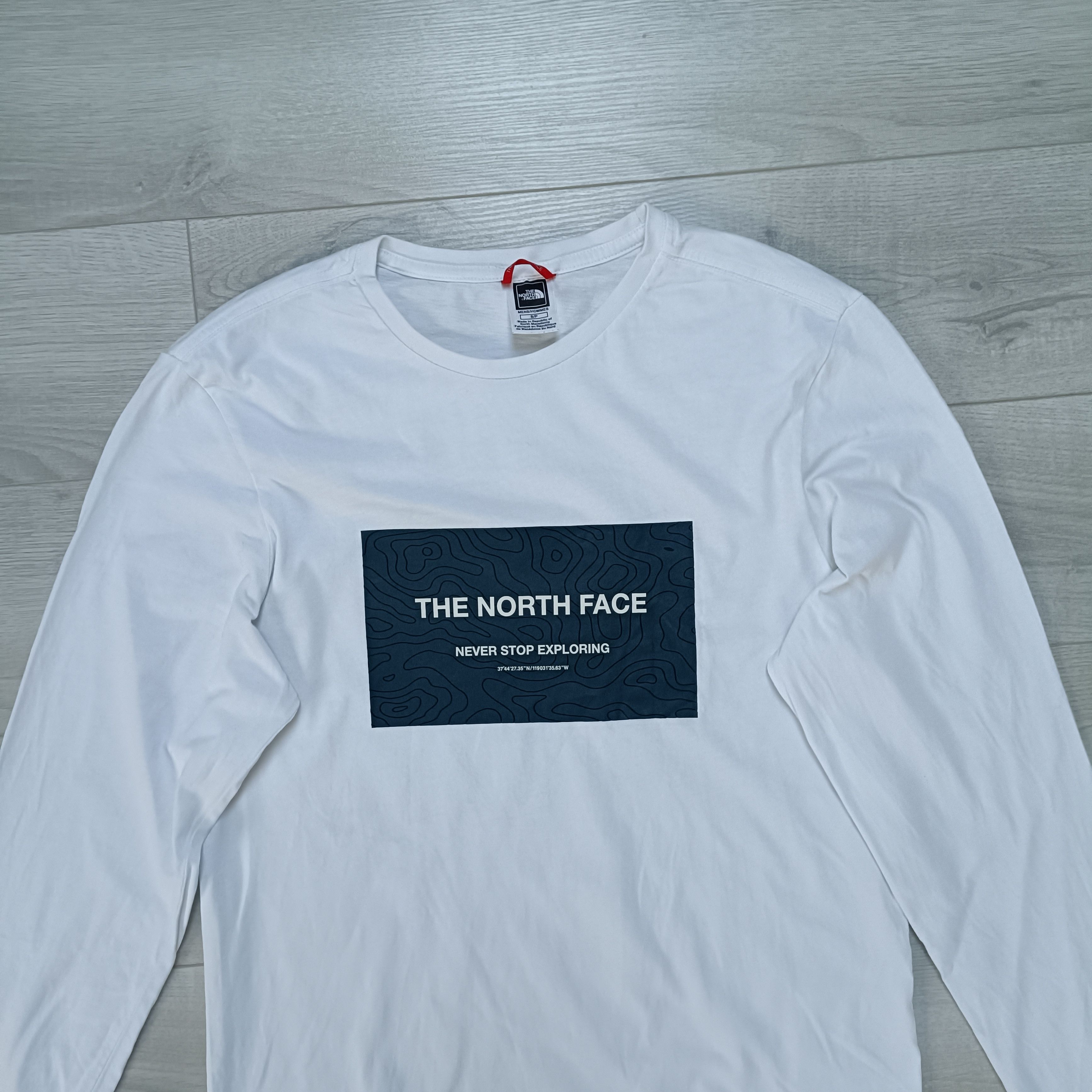 The North Face Men's White Cotton Longsleeve ! Size US S / EU 44-46 / 1 - 2 Thumbnail
