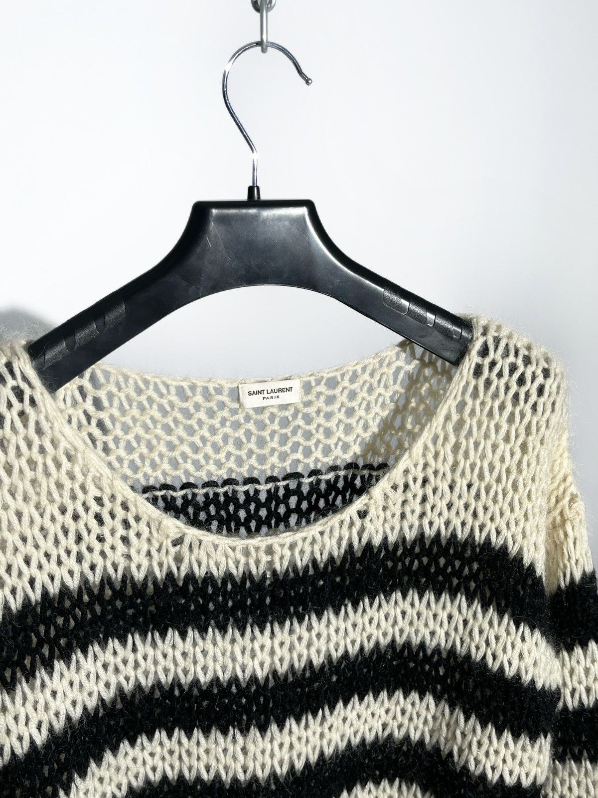 Saint Laurent Paris FW15 Saint Laurent Paris Striped Mohair Sweater Size US M / EU 48-50 / 2 - 4 Thumbnail