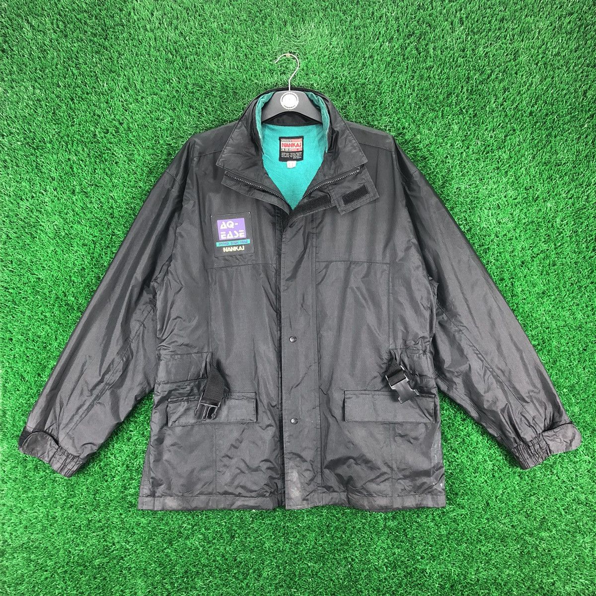 Japanese Brand Vintage 90's Nankai Hyper Rain Gear Nylon Jacket Size US L / EU 52-54 / 3 - 1 Thumbnail