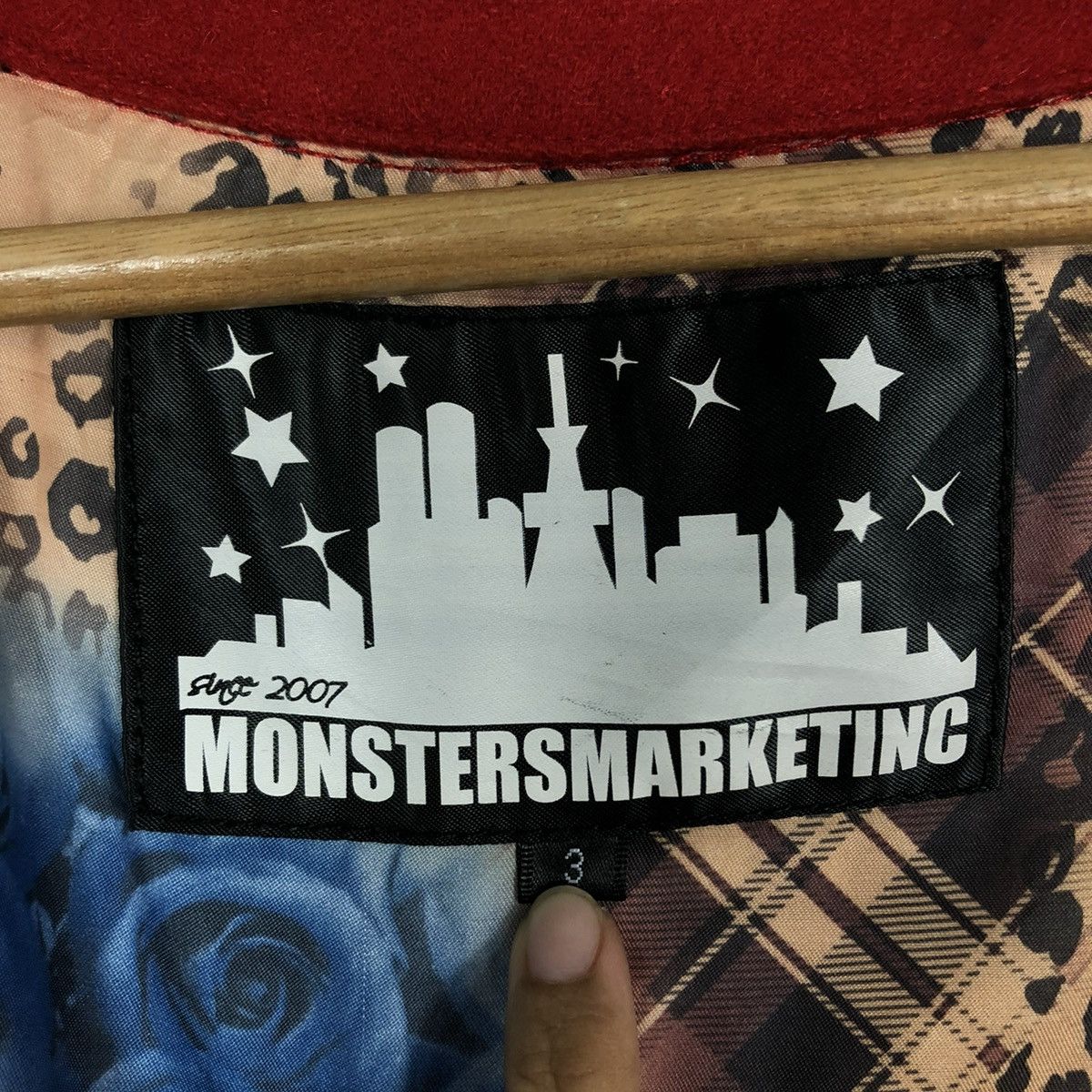 Hysteric Glamour 🔥VINTAGE BIKER JACKET MONSTER MARKETING BIG LOGO Size US M / EU 48-50 / 2 - 18 Thumbnail