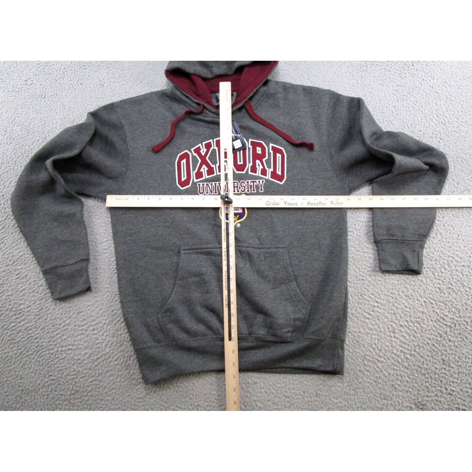 Vintage OXFORD Hoodie Pullover Oxford University Gray L Men Regular Hooded Pockets Embroidered Logo Navy Size US L / EU 52-54 / 3 - 5 Thumbnail