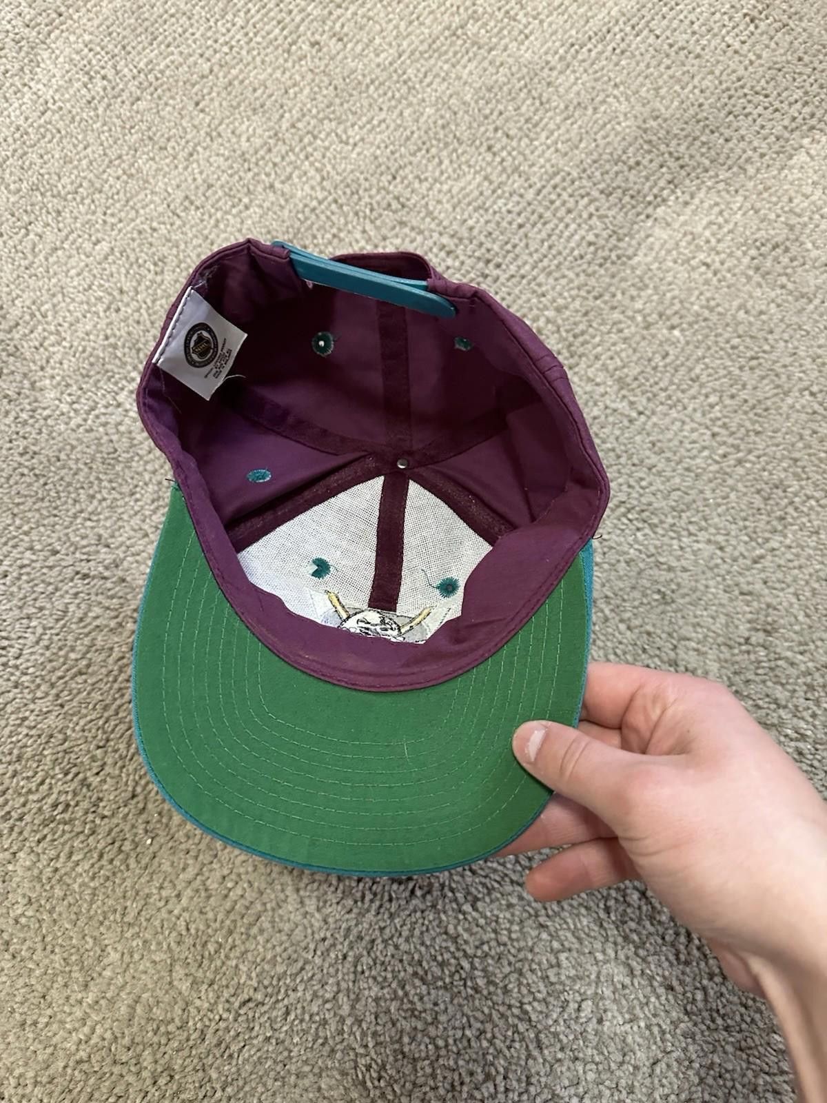 Other Vintage Anaheim Mighty Ducks Logo 7 Snapback Rare Hockey Hat Size ONE SIZE - 5 Thumbnail