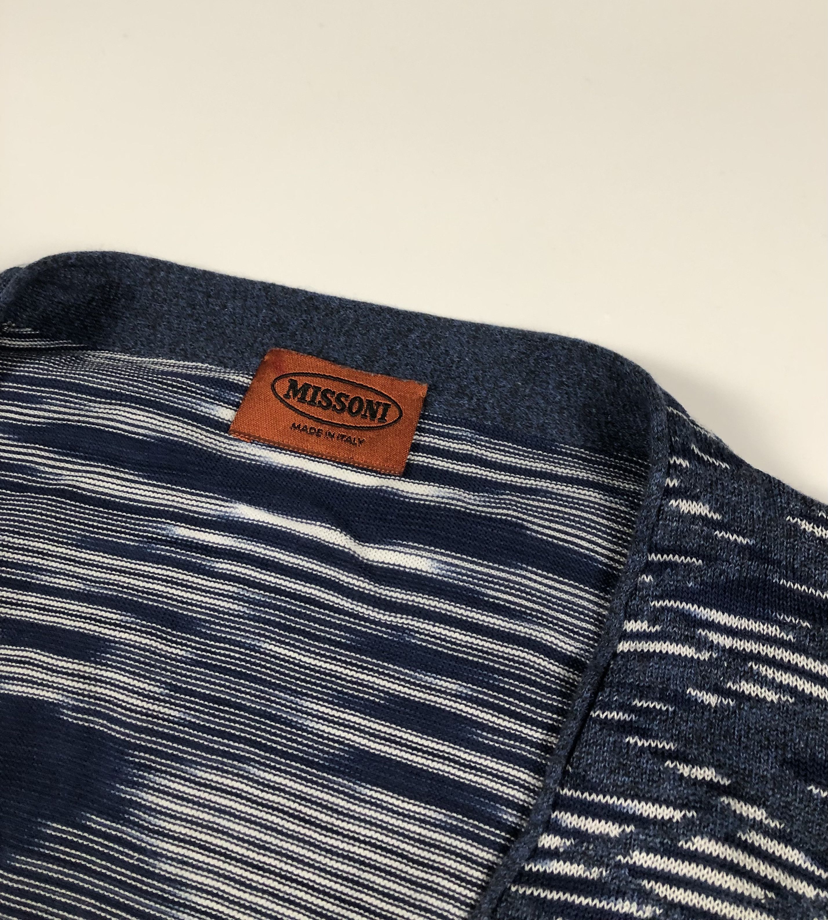 Missoni Missoni Striped Cotton Cardigan Size US M / EU 48-50 / 2 - 3 Thumbnail