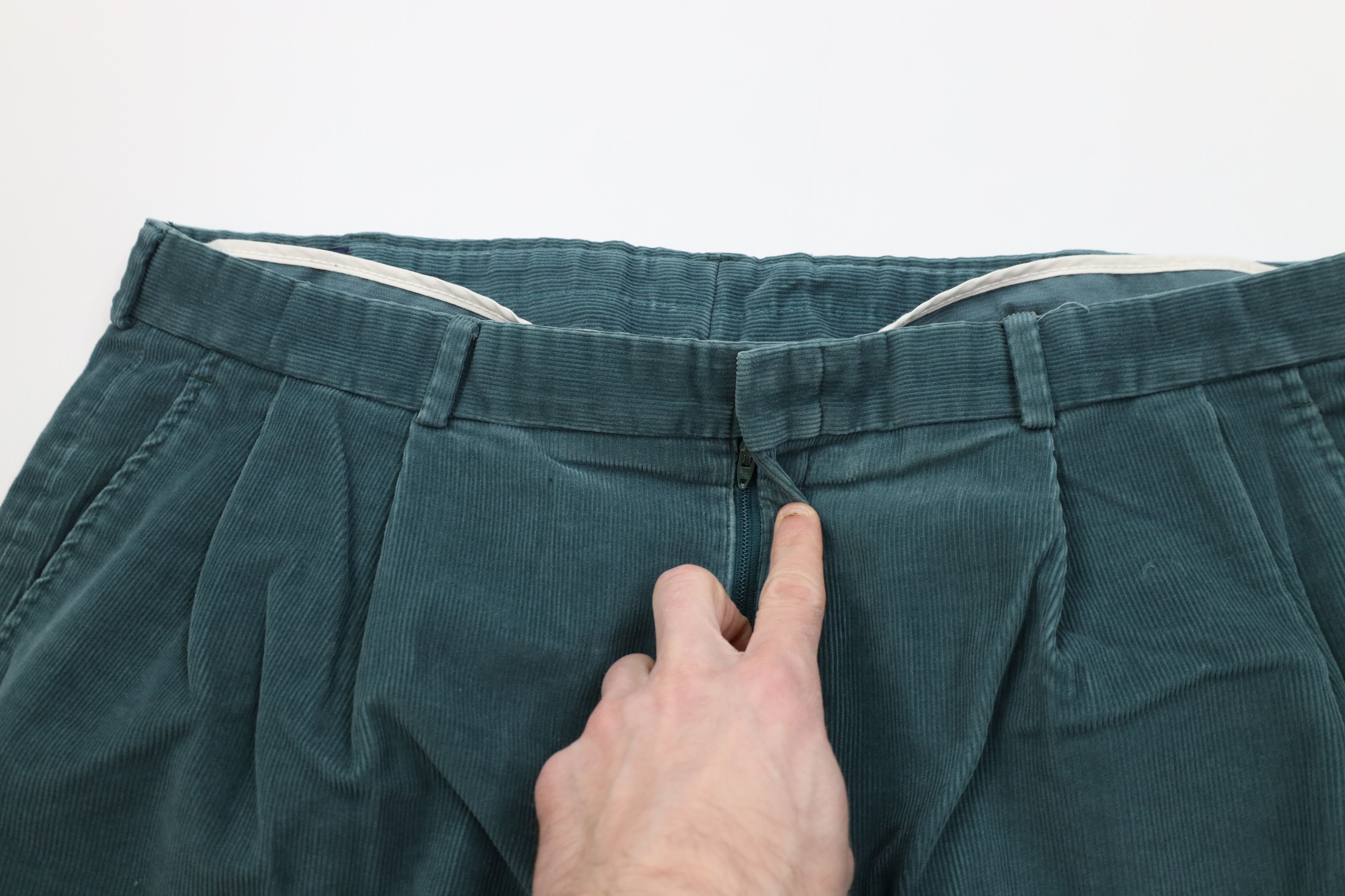 Lands' End Vintage 70s Lands End Corduroy Chino Pants Green USA Size US 40 / EU 56 - 8 Thumbnail