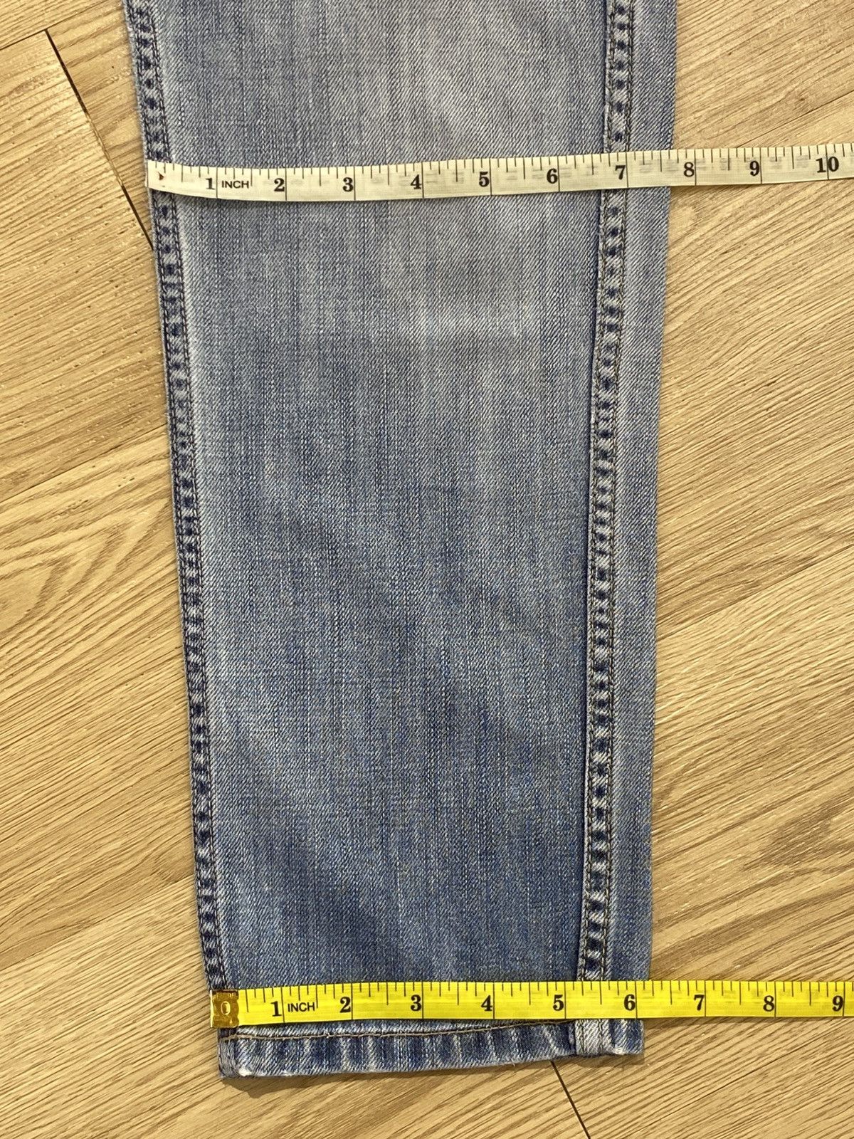 Japanese Brand Japanese Brand Blue Wash Style Bush Pants Buckle Back Jeans Size US 30 / EU 46 - 12 Thumbnail