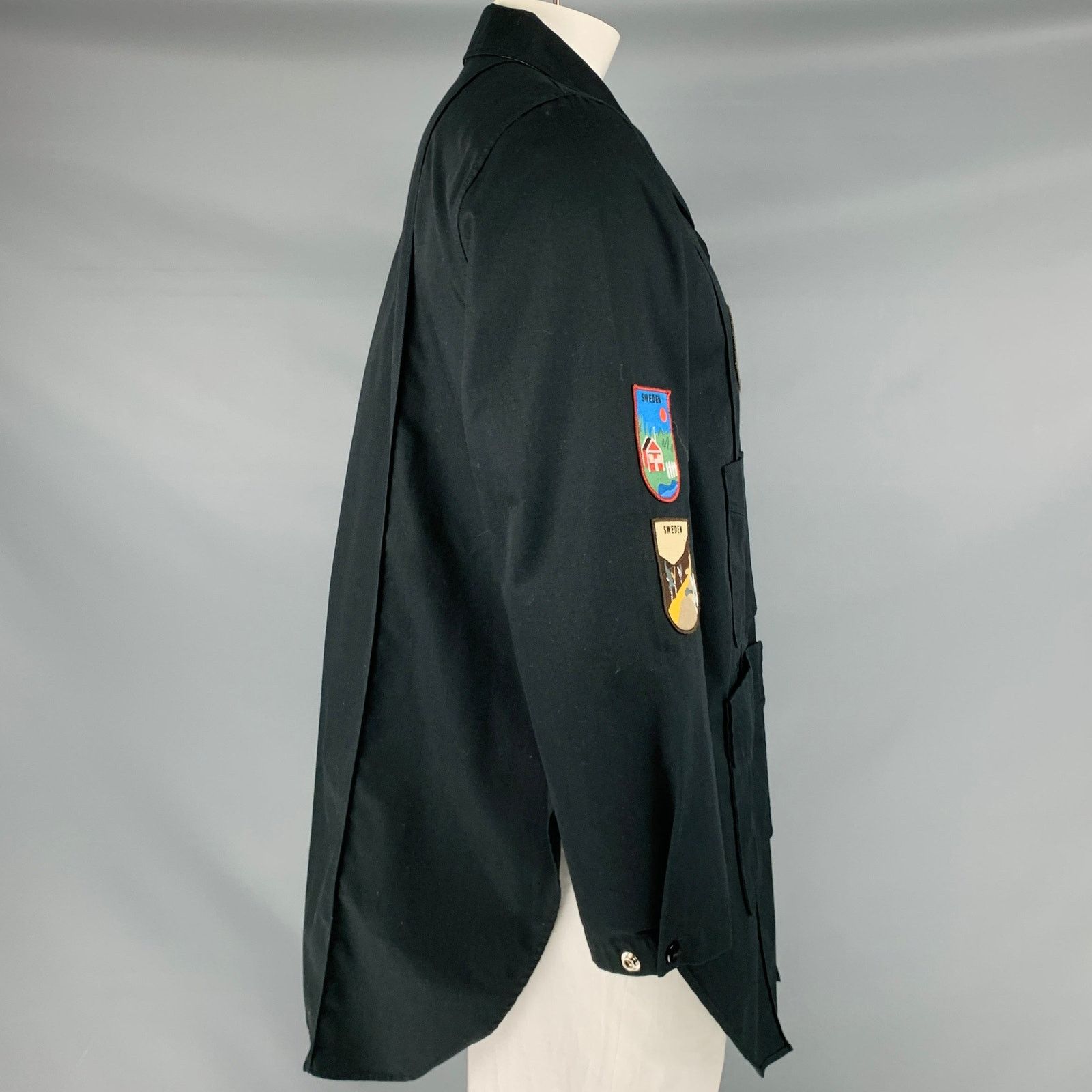 Acne Studios ACNE STUDIOS Size 44 Black Polyester Cotton Patches Jacket Size US S / EU 44-46 / 1 - 3 Thumbnail