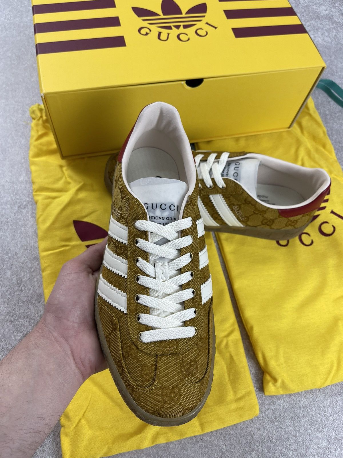 Adidas × Gucci Adidas x Gucci Gazelle GG Monogram Sneakers Size 39 1/3 Size US 7.5 / IT 37.5 - 11 Thumbnail